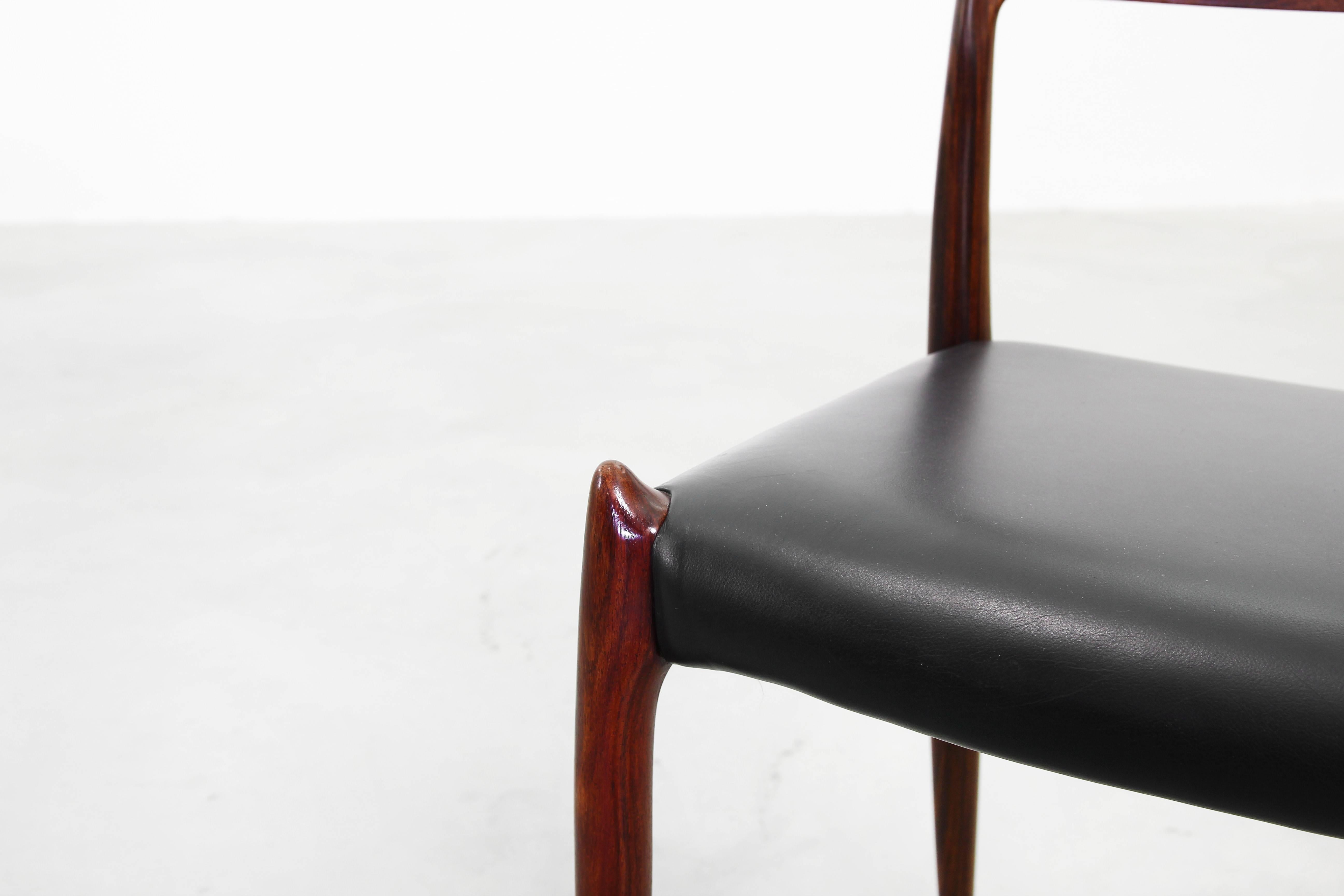 Set of Five Beautiful Dining Chairs by Niels O. Moller Møller Rosewood 1