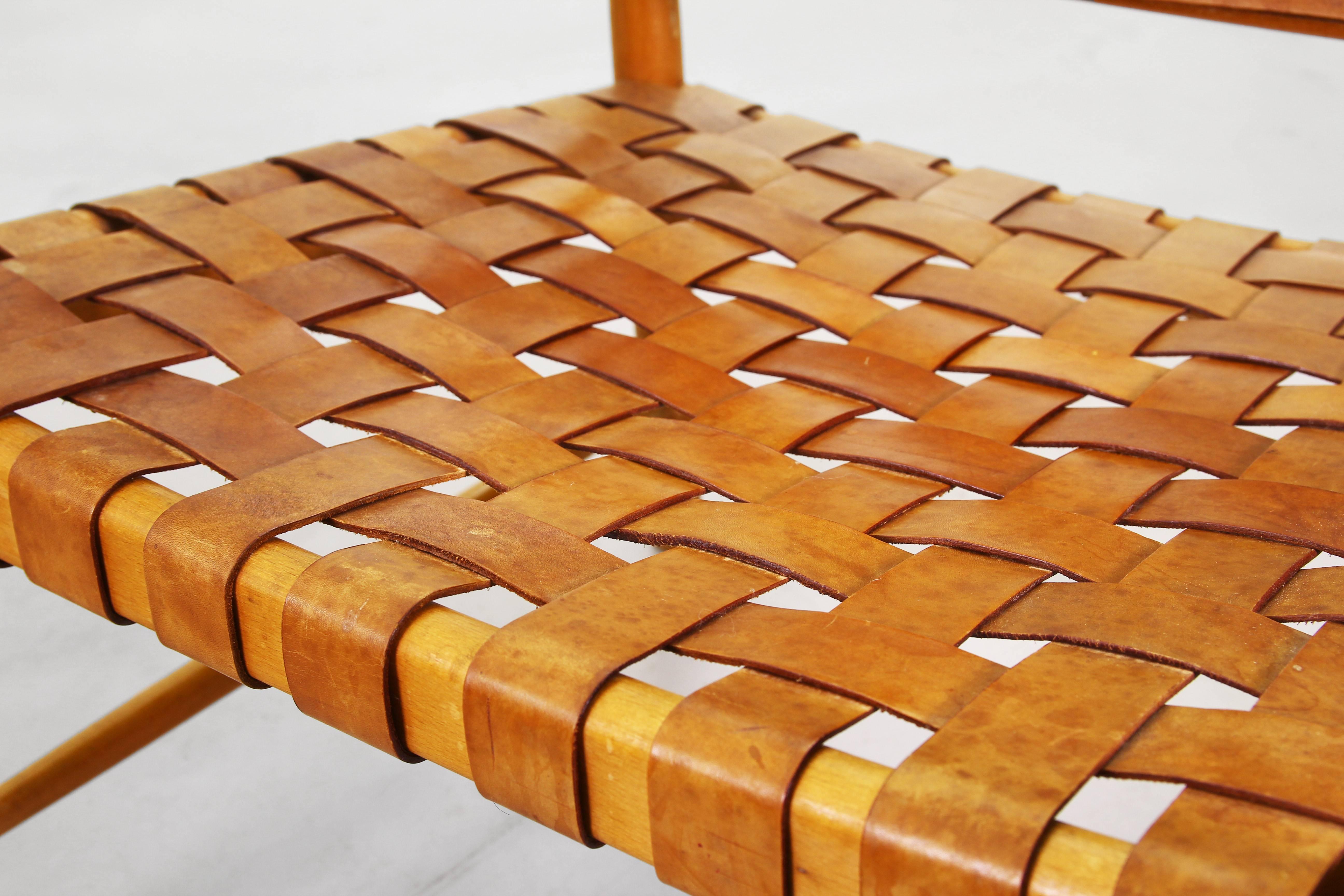 Leather Beautiful Safari Lounge Chairs in the Style of Børge Mogensen, Hans J. Wegner