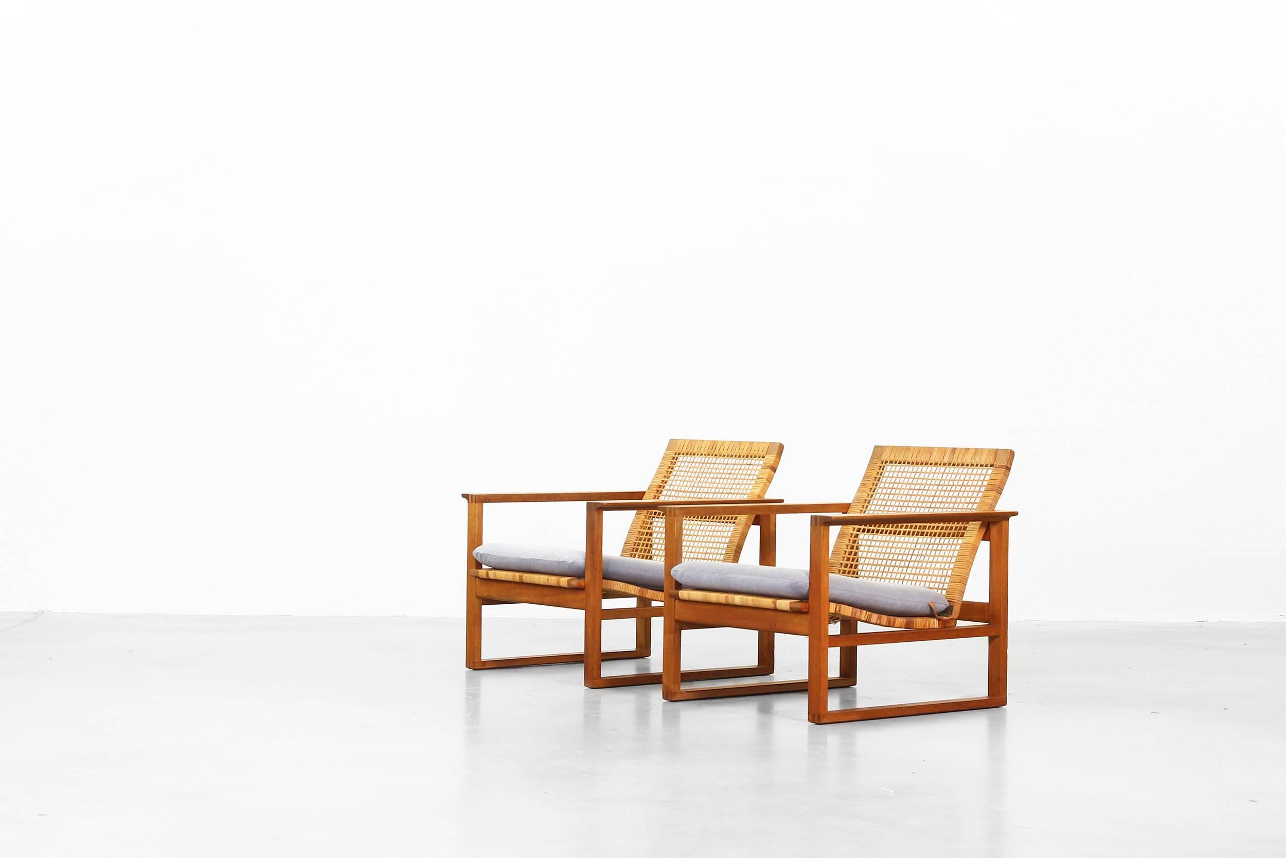 Beautiful Lounge Chairs by Borge Mogensen for Fredericia In Good Condition In Berlin, DE