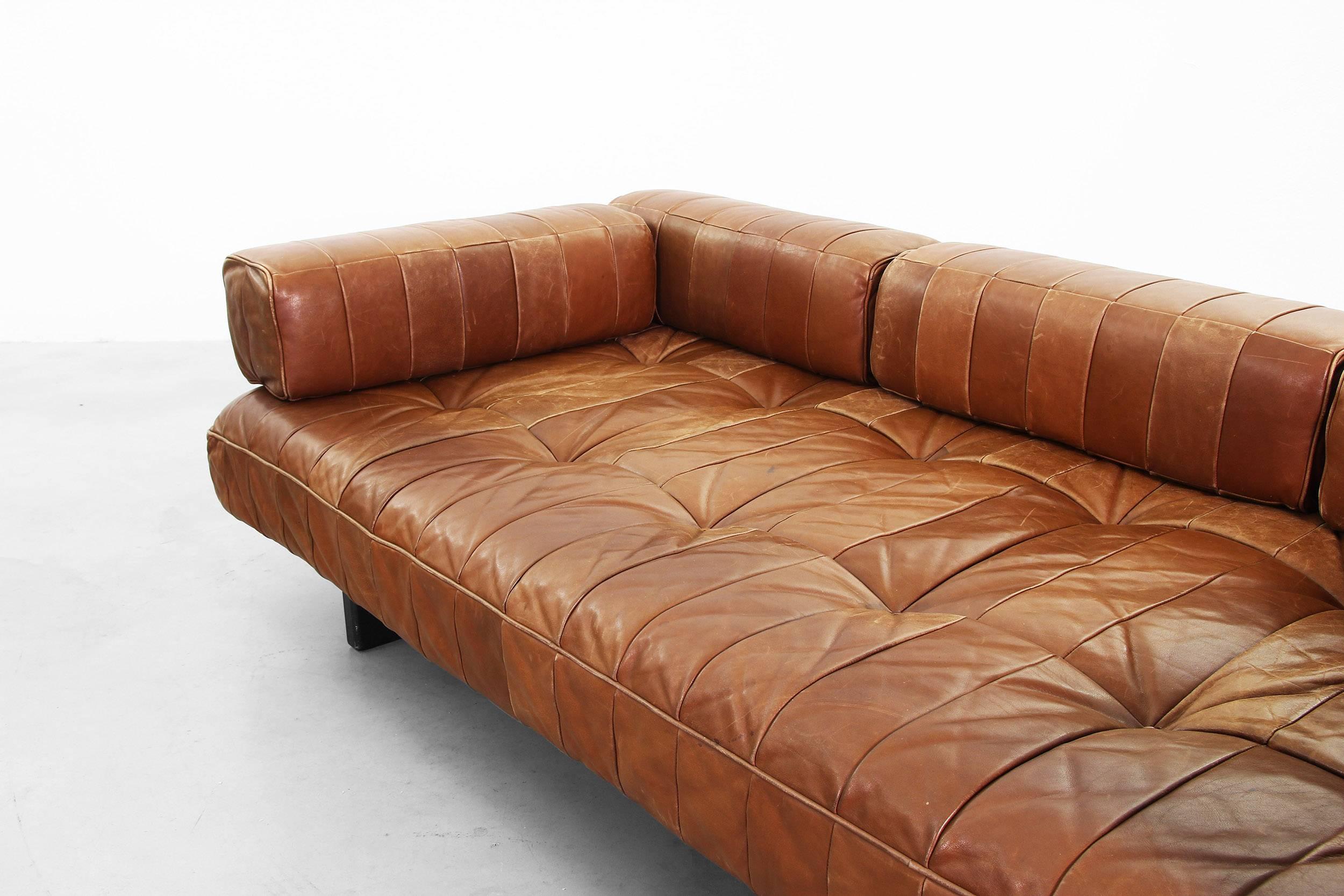 Leather Daybed by De Sede Mod. DS 80, Made in Switzerland