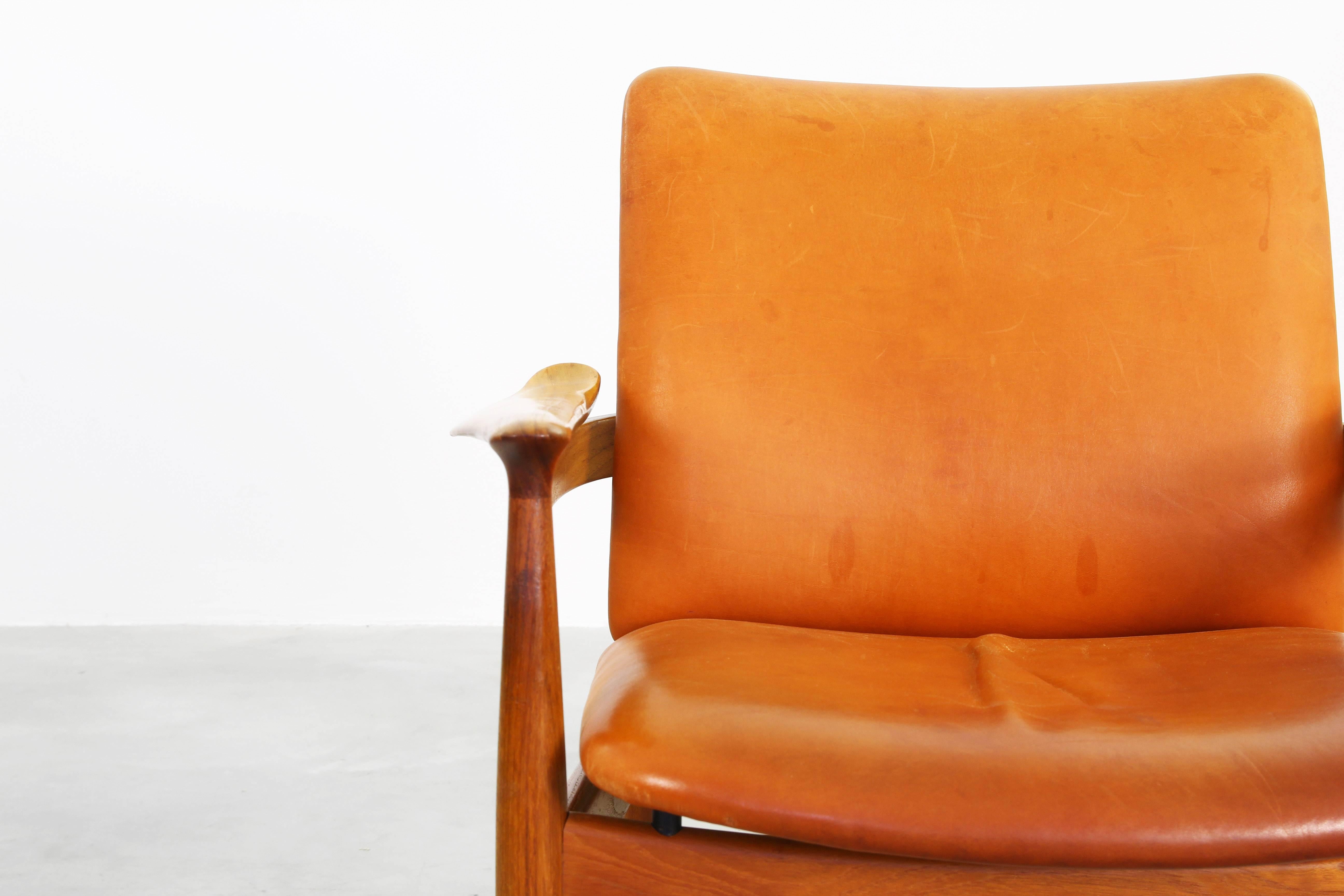 Rare Armchair by Finn Juhl for France & Daverkosen, Denmark, 1963 2