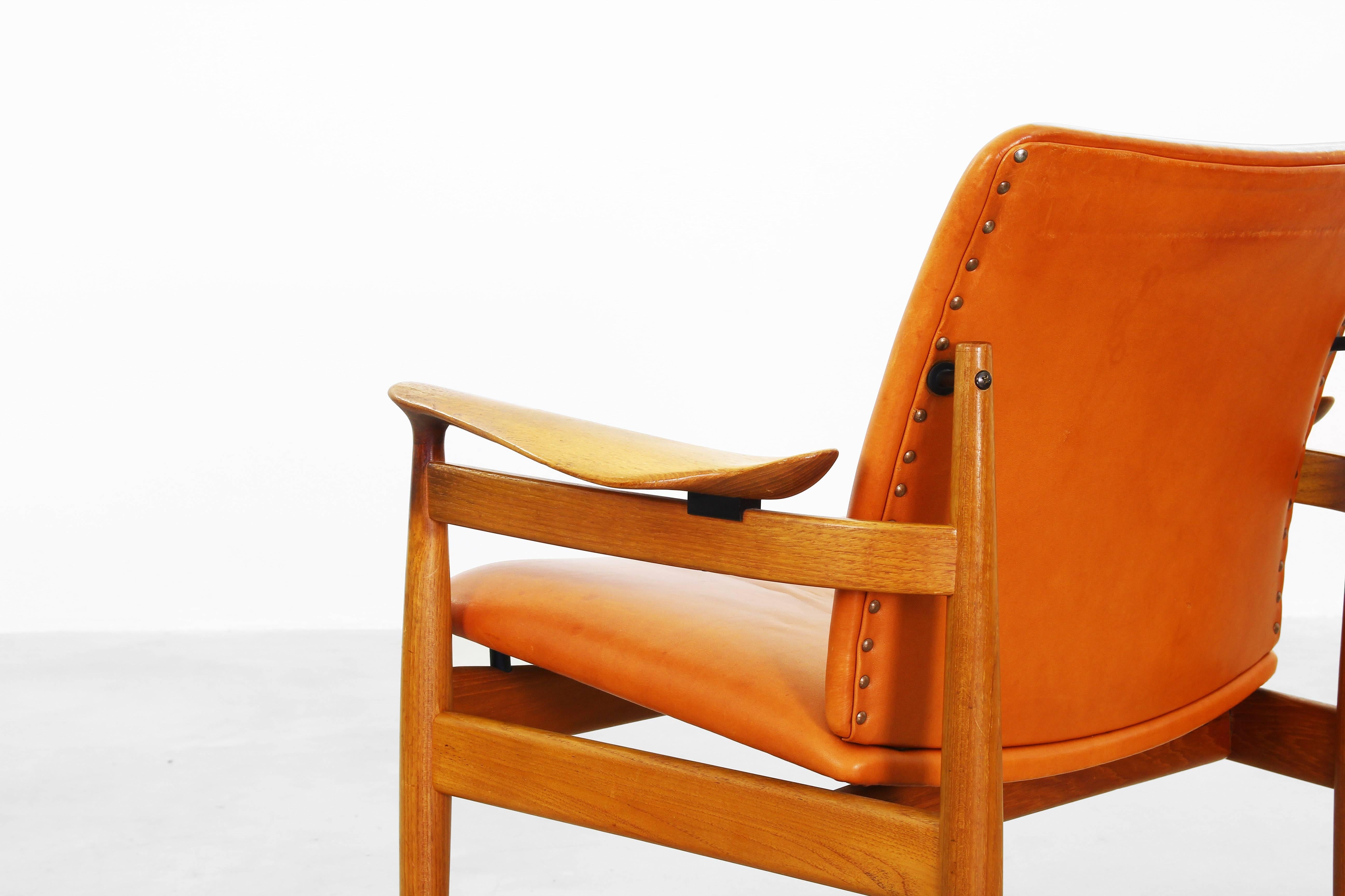 Rare Armchair by Finn Juhl for France & Daverkosen, Denmark, 1963 3