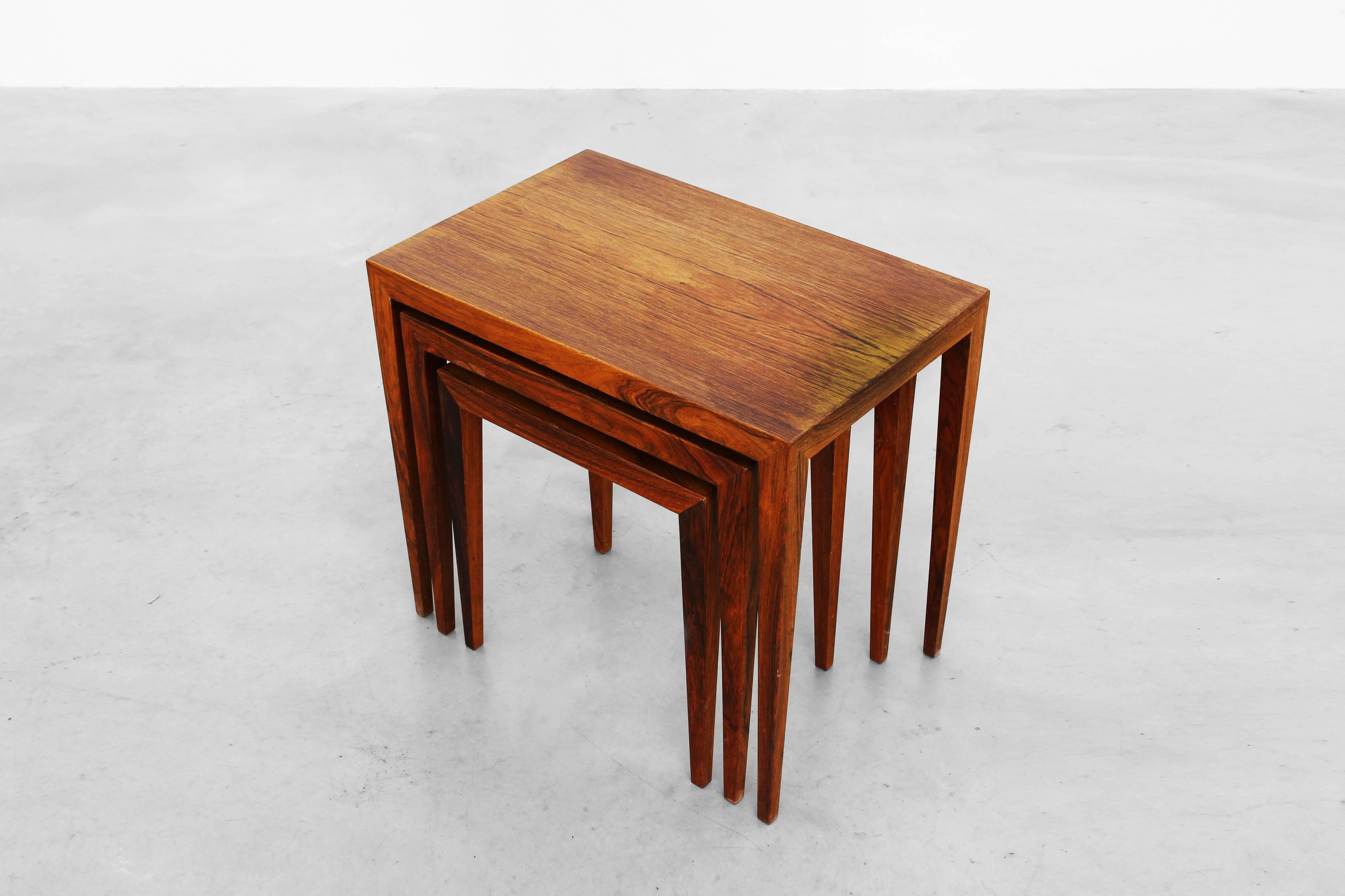 20ième siècle Magnifiques tables gigognes danoises par Severin Hansen, Danemark, années 1960 en vente