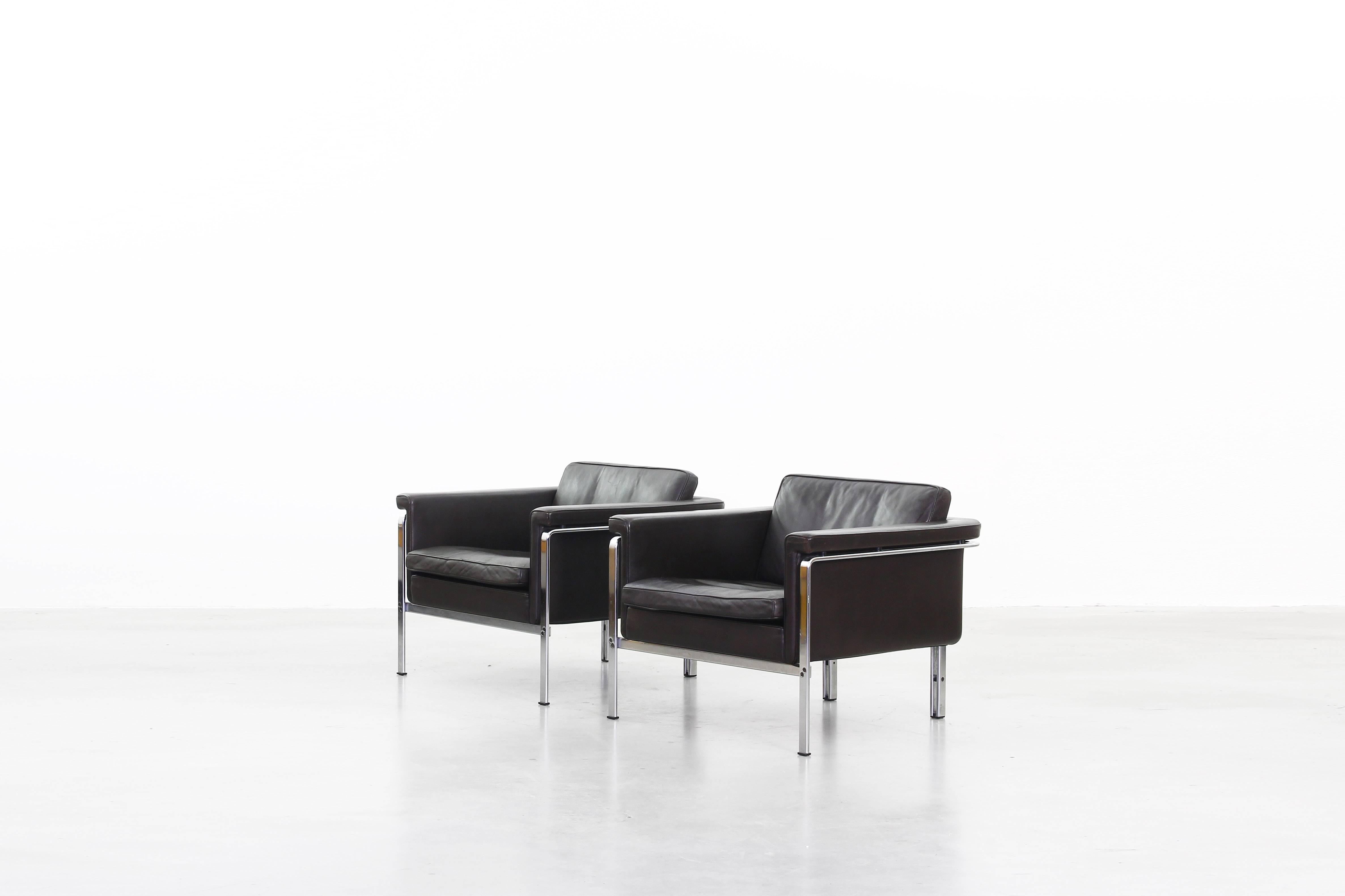 20th Century Beautiful Pair of Lounge Chairs by Horst Bruning for Alfred Kill International