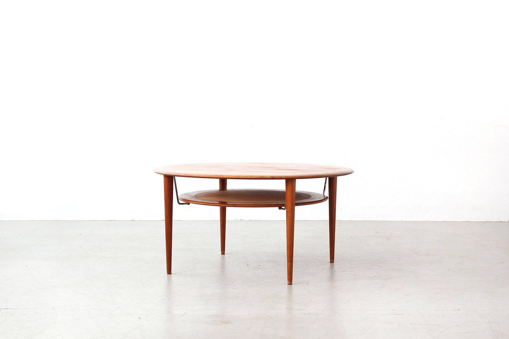 Very beautiful coffee table by Peter Hvidt & Orla Mølgaard Nielsen for France Son, Mod. FD 515. Made in Denmark, excellent condition!

 