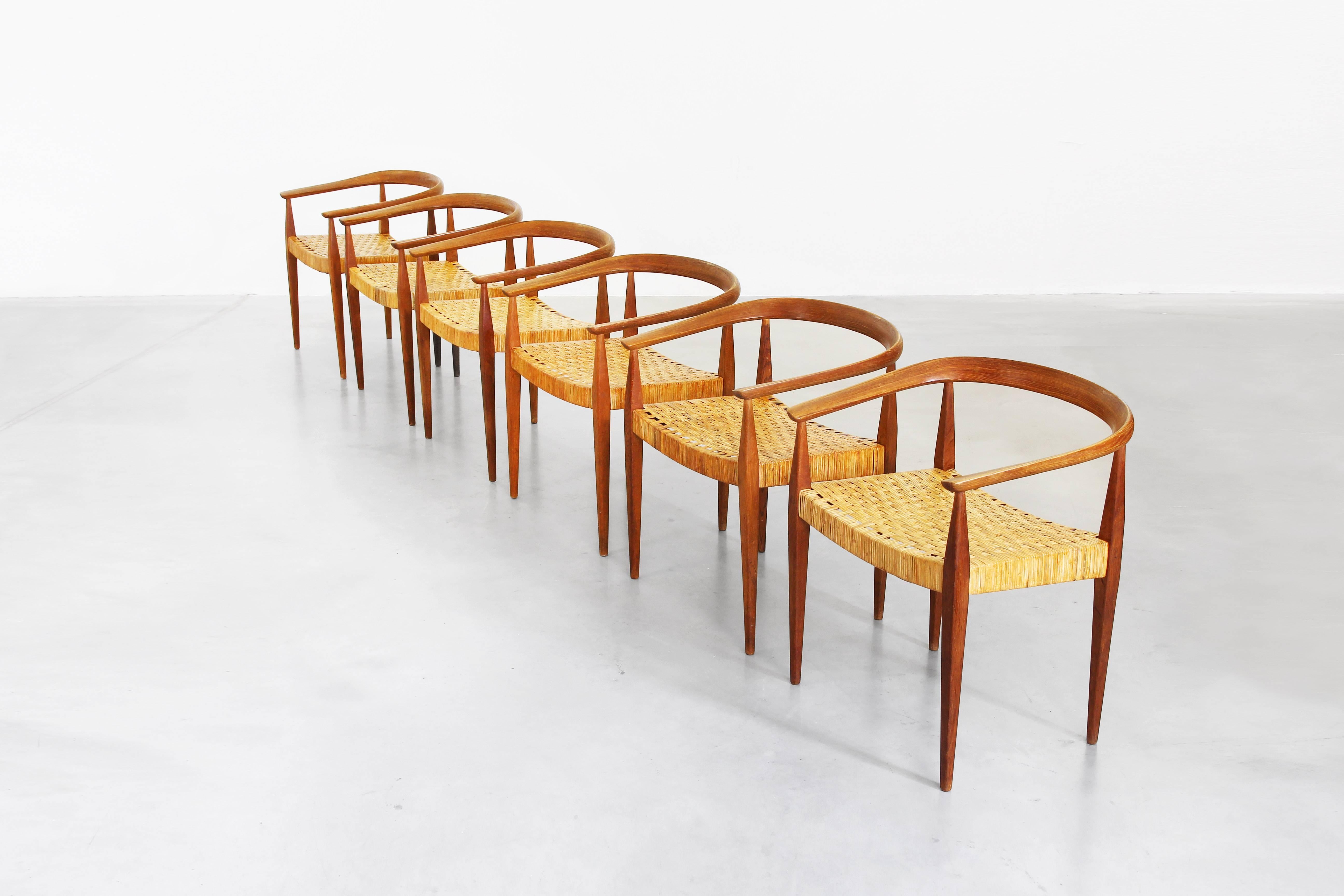 Set of Ten Armchairs by Nanna Ditzel for Poul Kold Savaerk Mod 113 2