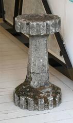 Pair of Garden Stone Bird Baths / Decorative Columns