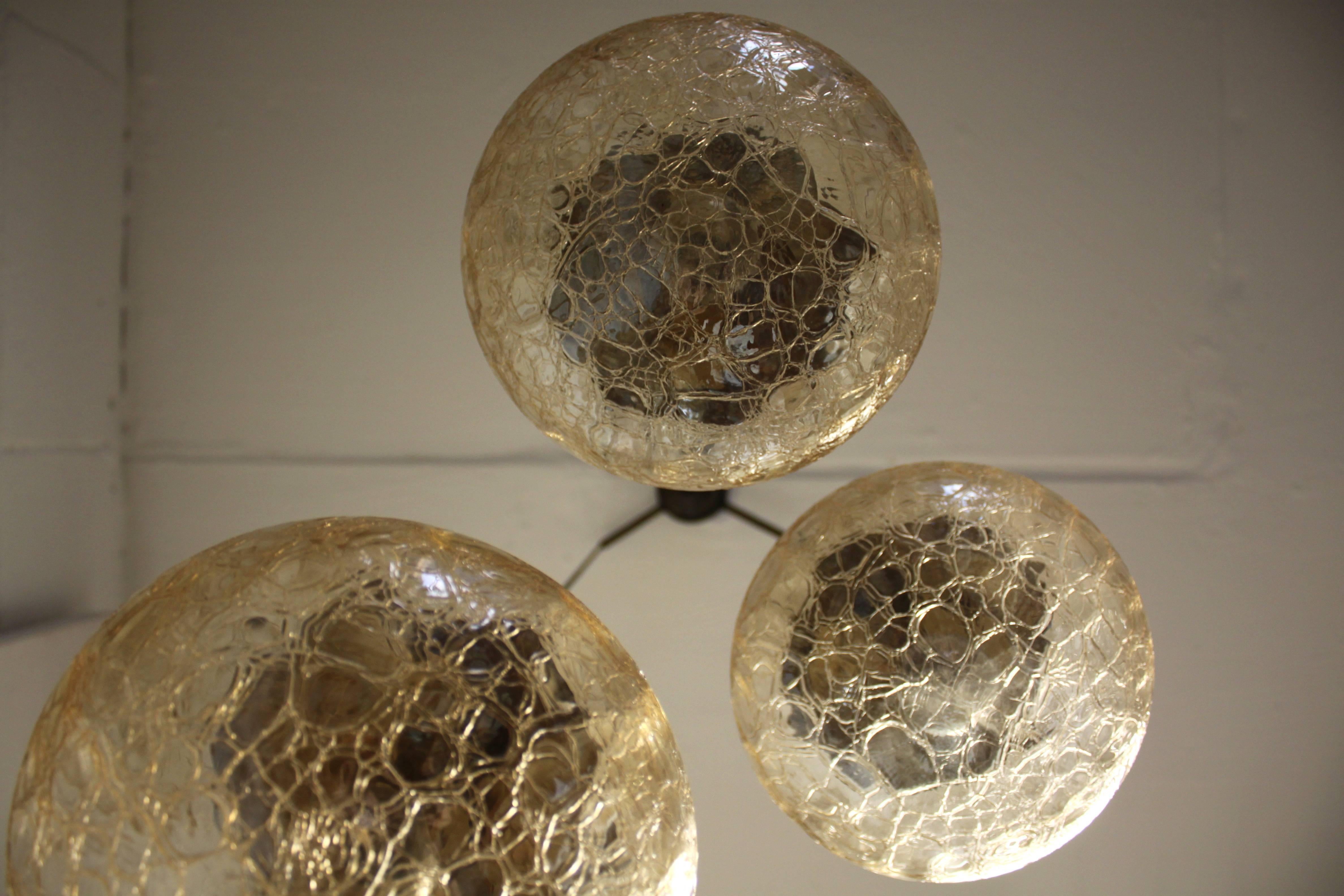 Mid-20th Century Pair of Murano Glass Ceiling Lights from 1950s For Sale