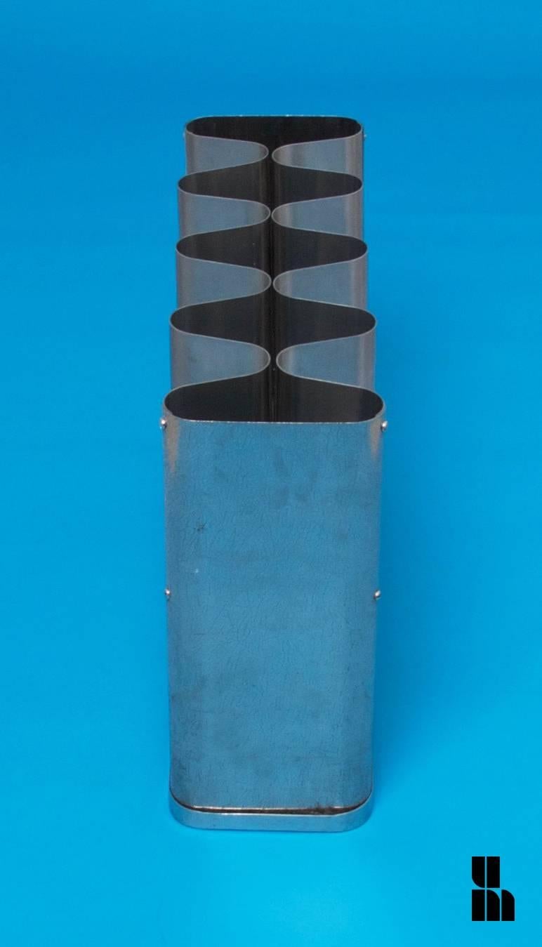 French 1970s Stainless Steel Umbrella Stand