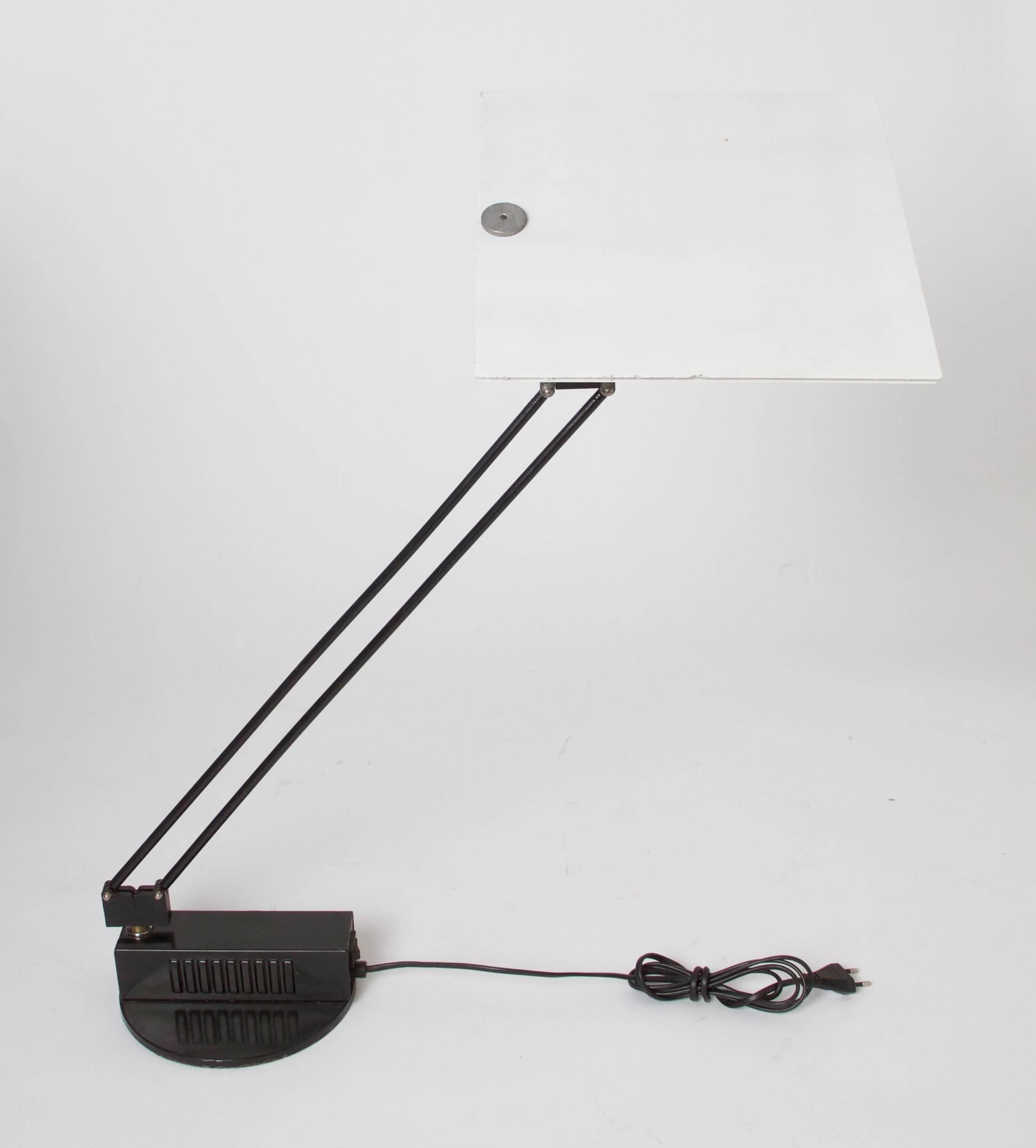 Lacquered 1985, Sacha Ketoff, 'W.O.' Table Lamp, Edition Aluminor For Sale