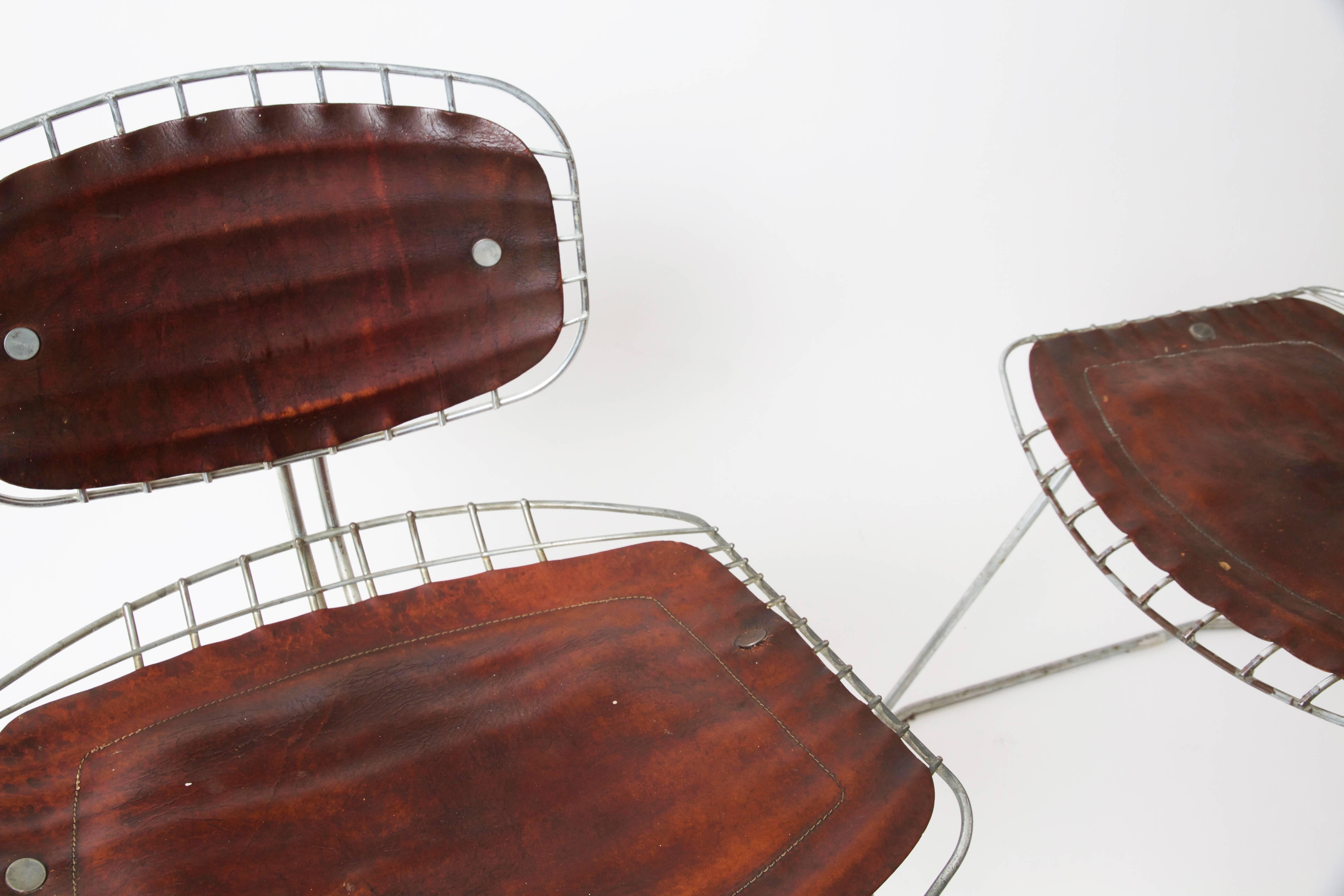 Post-Modern 1976, Michel Cadestin, Pair of Beaubourg Chairs