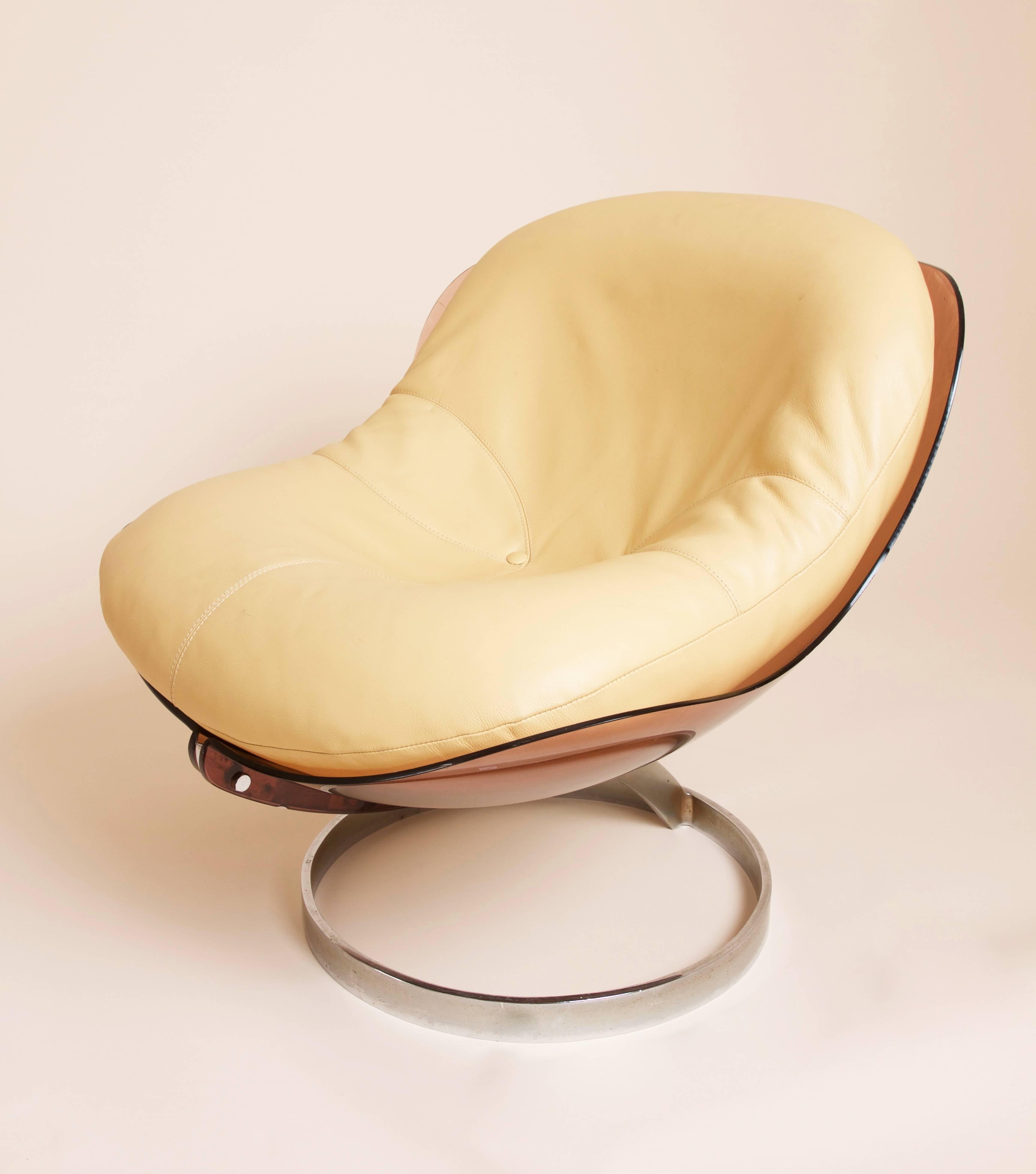 Boris Tabacoff 'Sphere' Lounge Chair by MMM, 1971 In Good Condition In Paris, FR