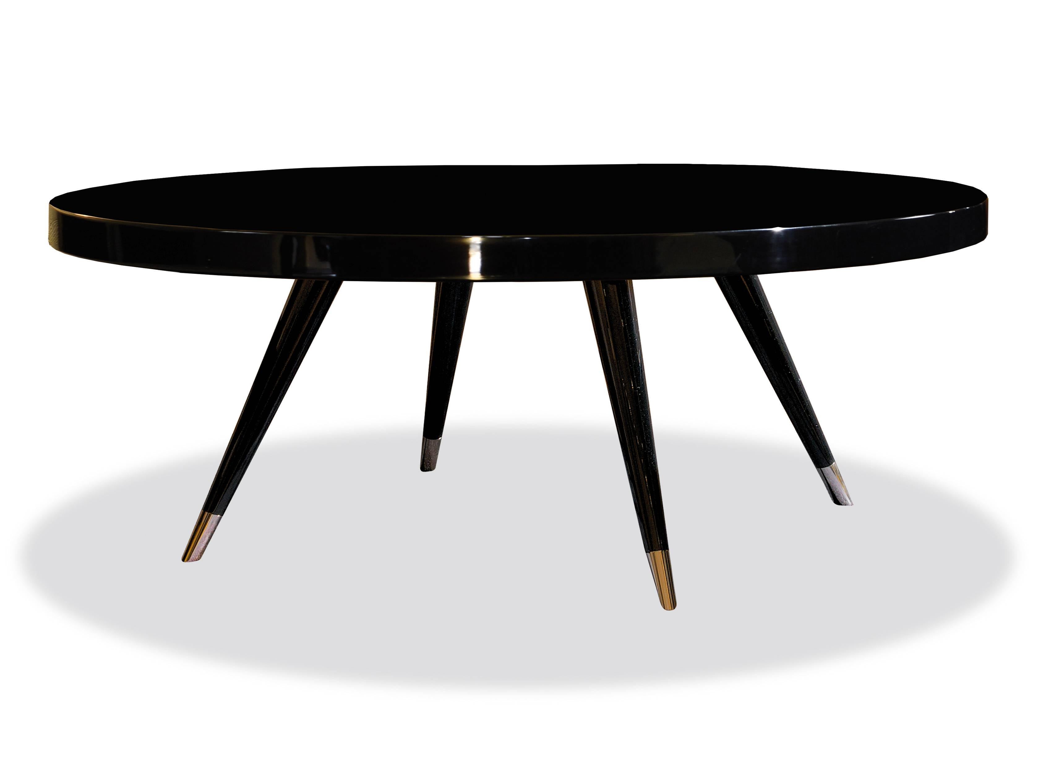 Andrea Contemporary Lacquer Brass Coffee Table by Dom Edizioni from Italy In Excellent Condition For Sale In Sydney, NSW