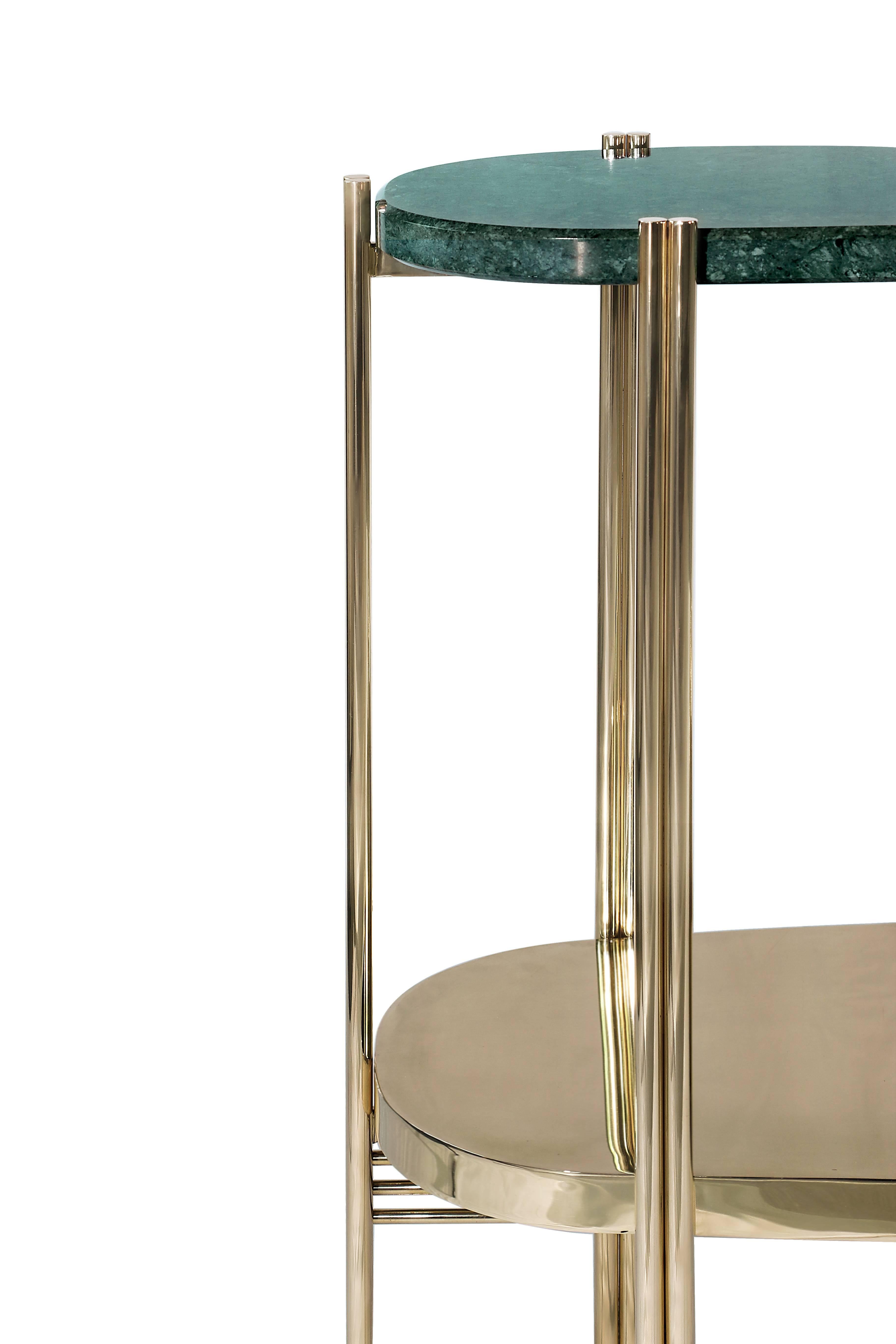Portuguese Large European Mid-Century Modern Retro Marble and Brass Console Table For Sale