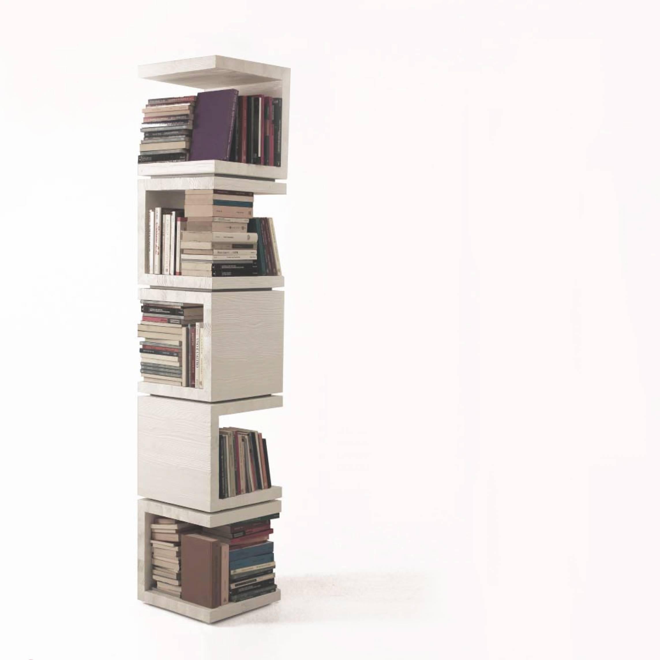 Italian Modern Square Open-Sided Uno Modular Wood Bookshelf In Excellent Condition For Sale In Sydney, NSW