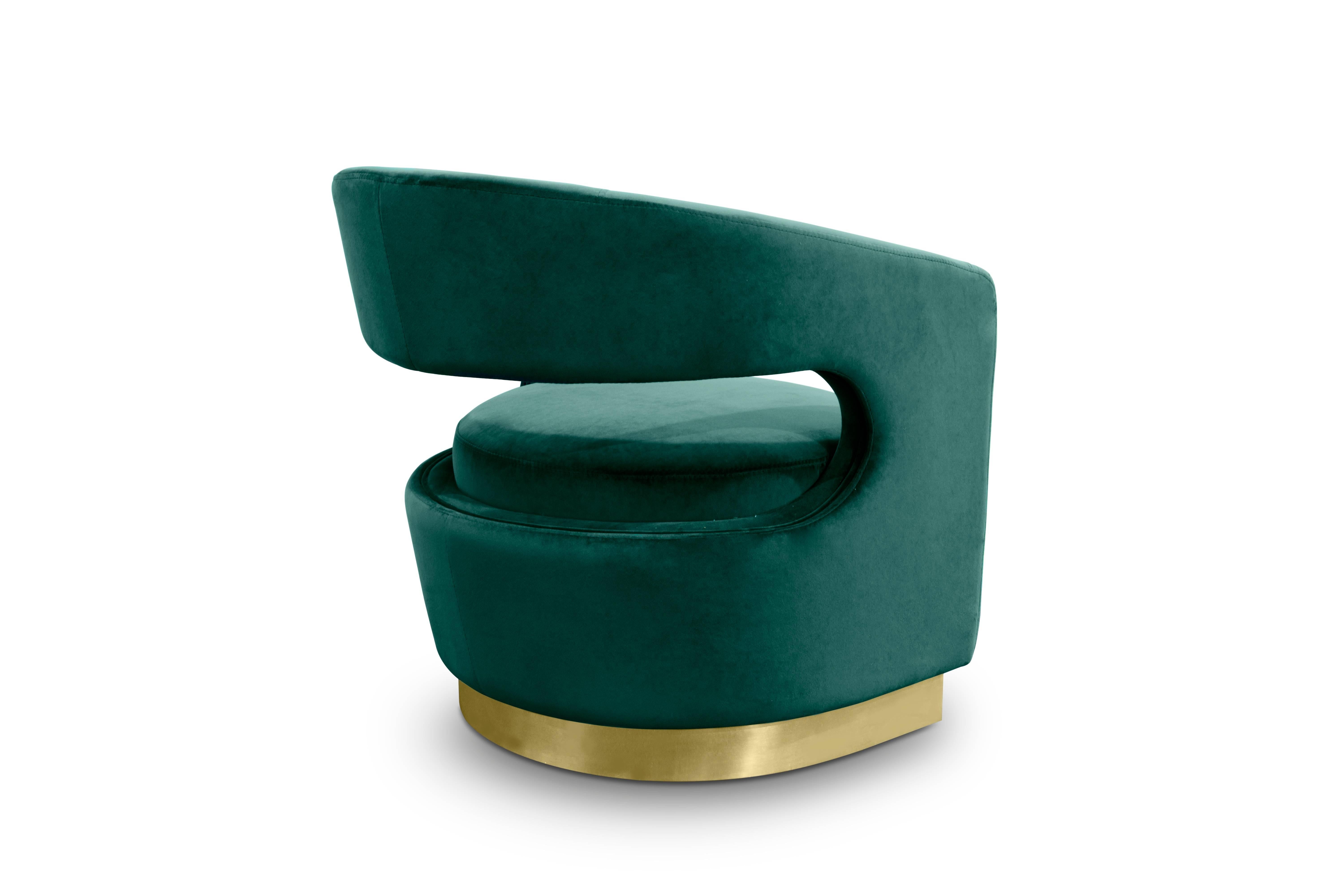 Mid-Century Modern Style Sculptural Retro Brass Ellen Armchair In Excellent Condition For Sale In Sydney, NSW