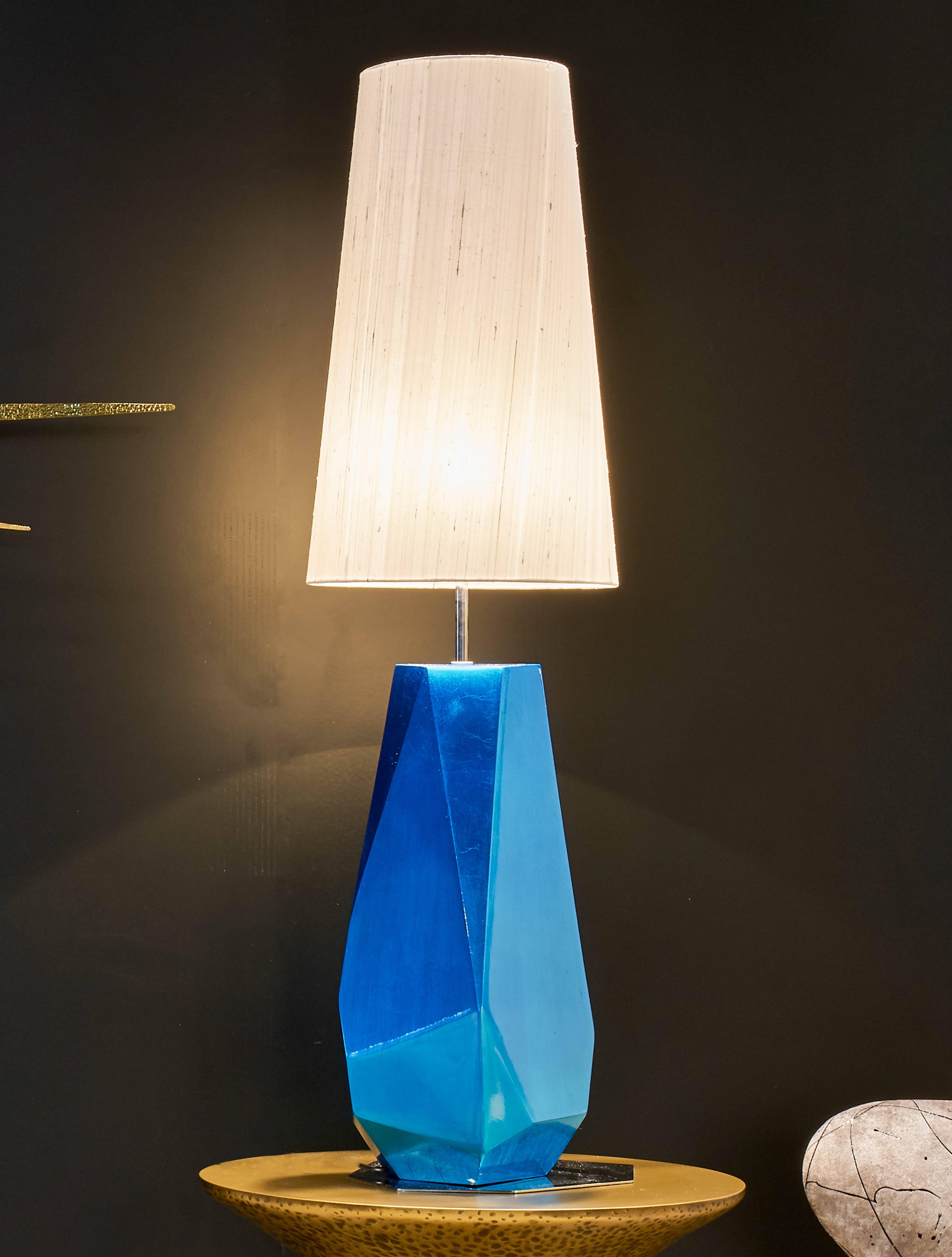 Portuguese Modern Sculptural green and blue Feel Table Lamps by Boca Do Lobo from Europe For Sale