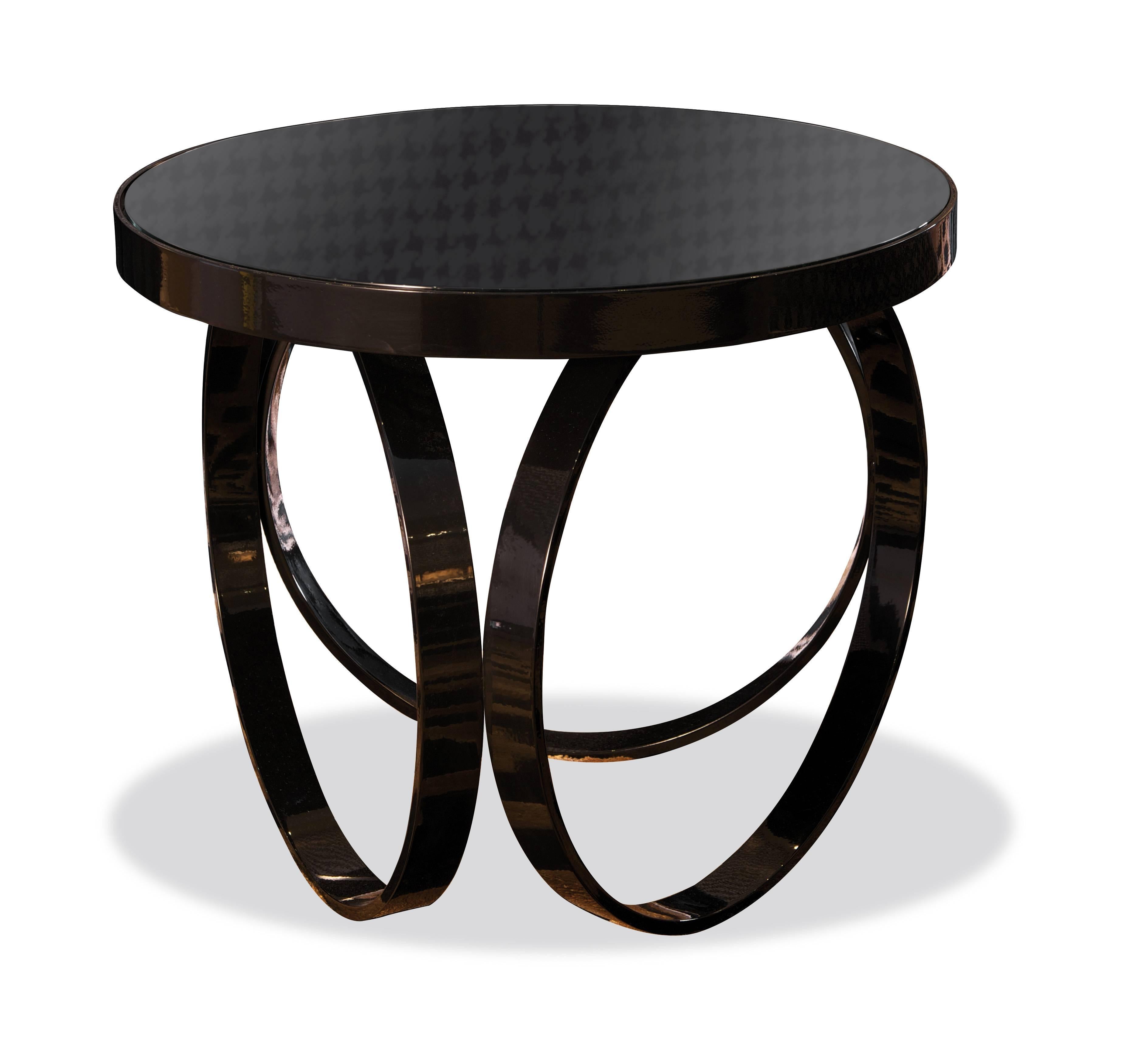Metal Italian modern Ottoline Brass lacquer Side or Small Dining Table by Dom Edizioni For Sale
