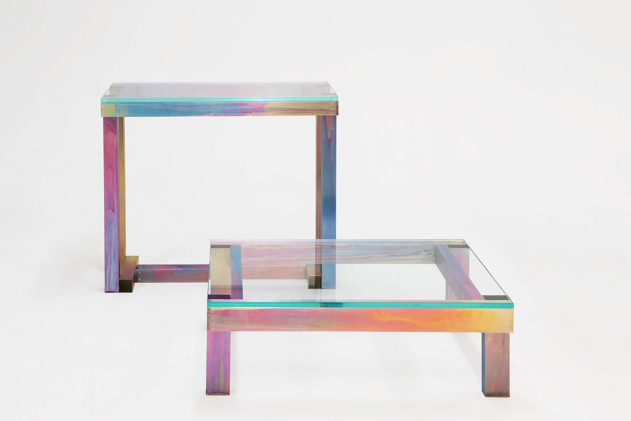 Contemporary Couchtisch aus eloxiertem Aluminium von Fredrik Paulsen (Eloxiert) im Angebot