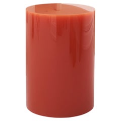 Contemporary hocker oder beistelltisch aus kunstharz von Sabine Marcelis, matt, lachsrosa