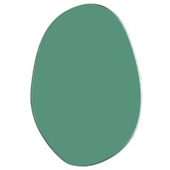 Seeing Glass Off Round Mirror, Green, Large 1