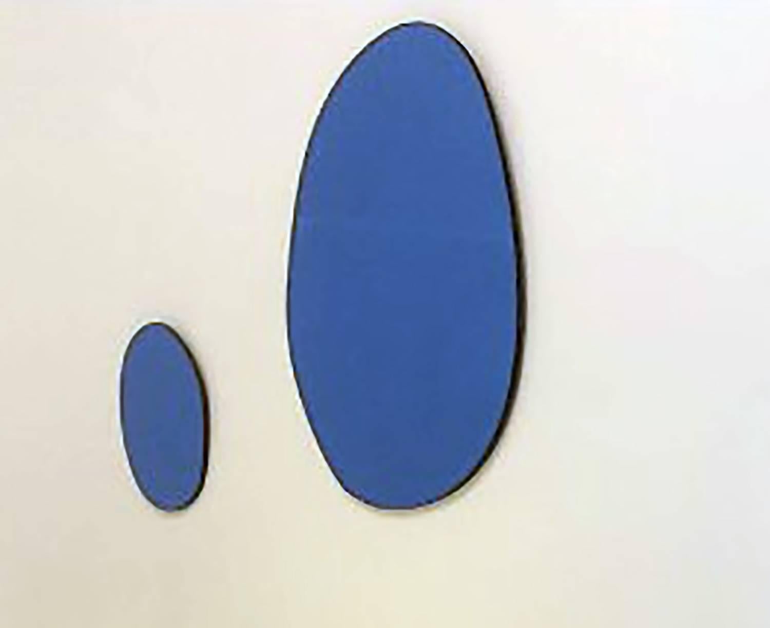 See One Contemporary Miroir mural rond en verre, 450, bleu, par Sabine Marcelis Neuf - En vente à Copenhagen, DK