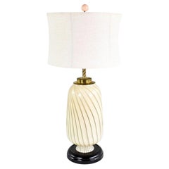 Mid-20th Century Mid Century Modern Table Lamp Murano Style Blown Venetian Glass