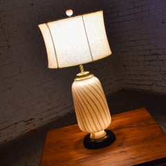 Mid-20th Century Mid Century Modern Table Lamp Murano Style Blown Venetian Glass