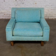 Mid Century Modern Club Lounge Chair With Sled Base Flair Division for Bernhardt