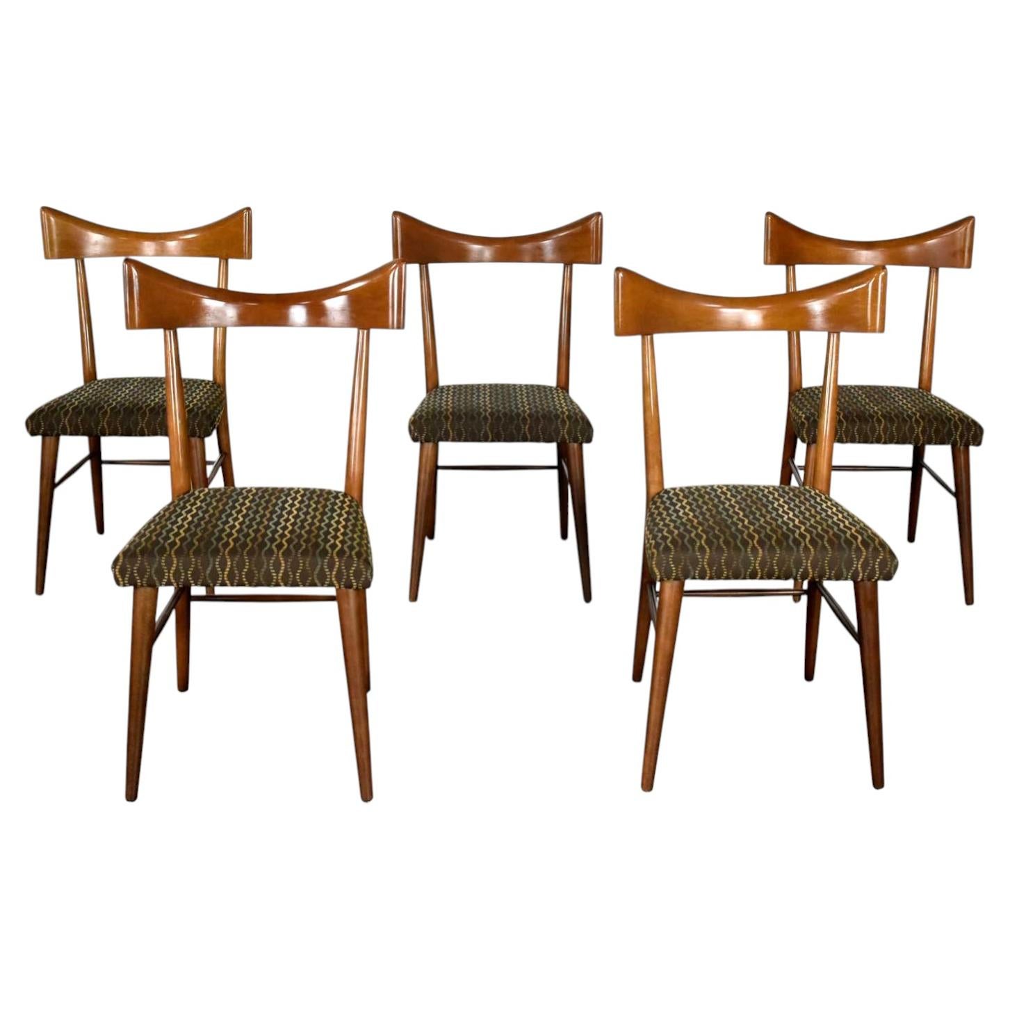 MCM Dining Chairs Planner Group by Paul McCobb for Winchendon, Set 5 For Sale