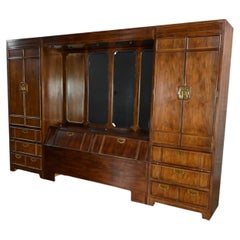 Thomasville Furniture Mystique – 3-teiliges modulares Queen-Size-Bett-Set mit Seitenschränken
