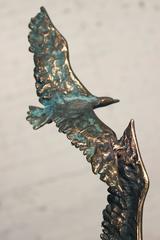 Curtis Jere Bronze Sculpture, Three Birds in Flight