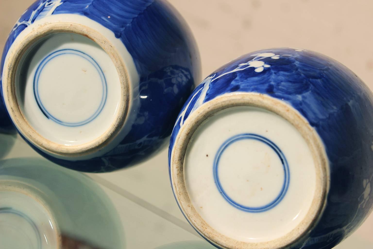 Chinese Blue and White Porcelain Ginger Jars 2