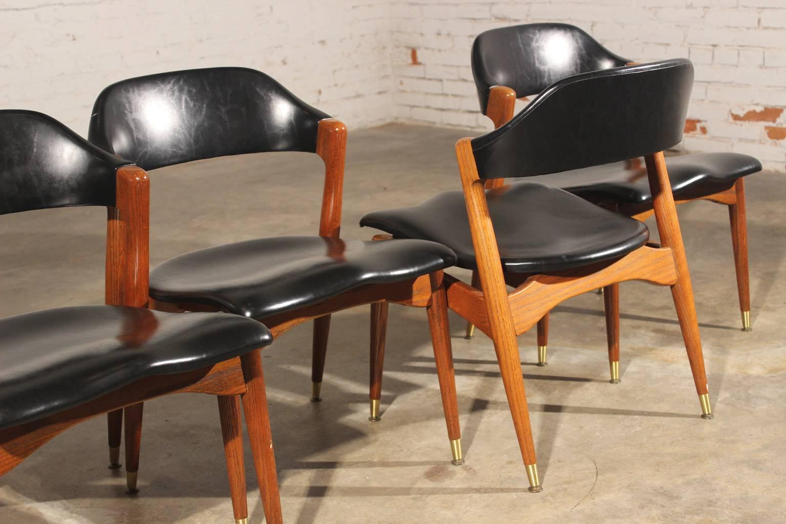 Mid-Century Modern Americana Casual Game Table & Chairs by Jack Van der Molen for Jamestown Lounge