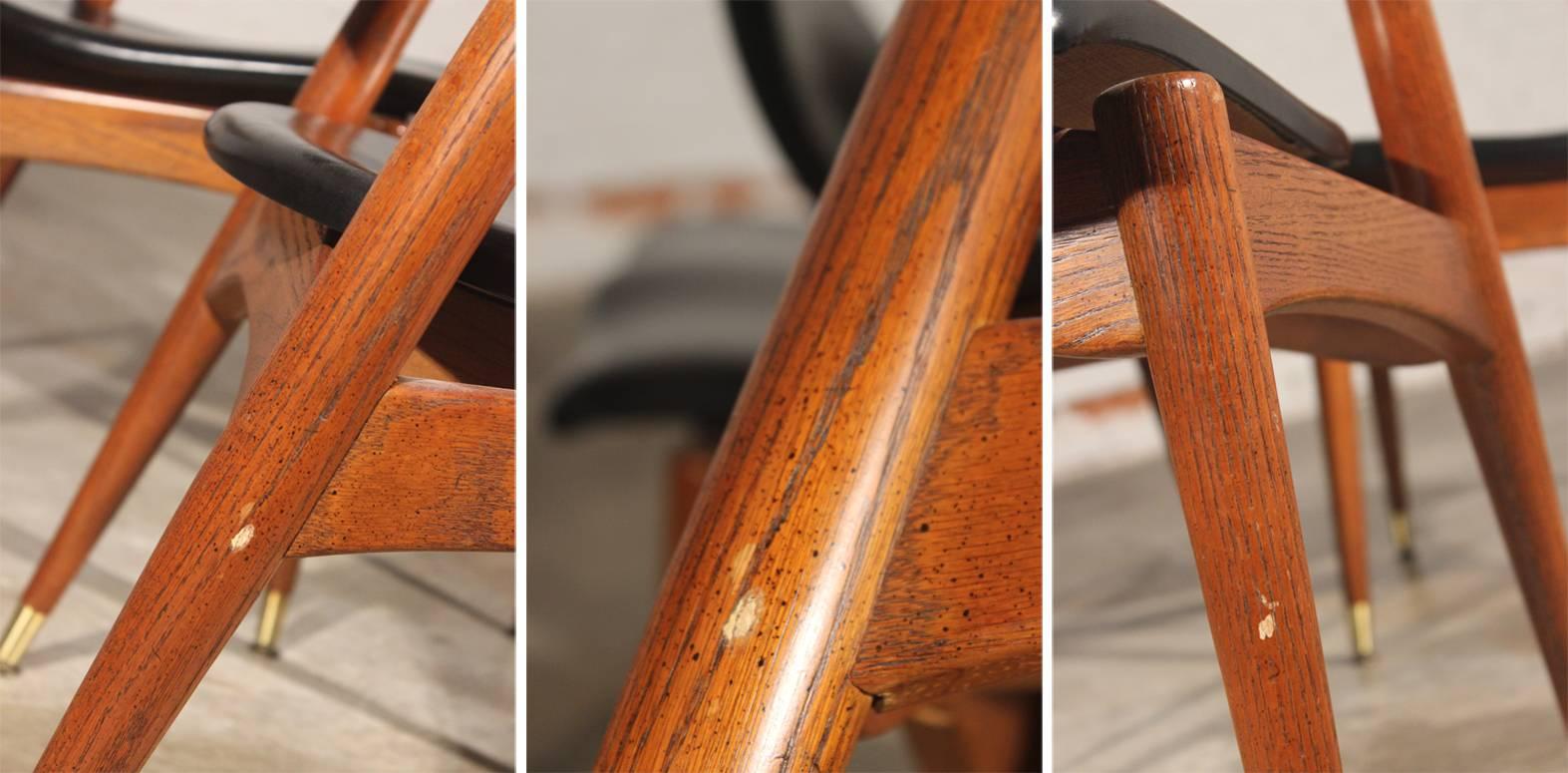 Faux Leather Americana Casual Game Table & Chairs by Jack Van der Molen for Jamestown Lounge