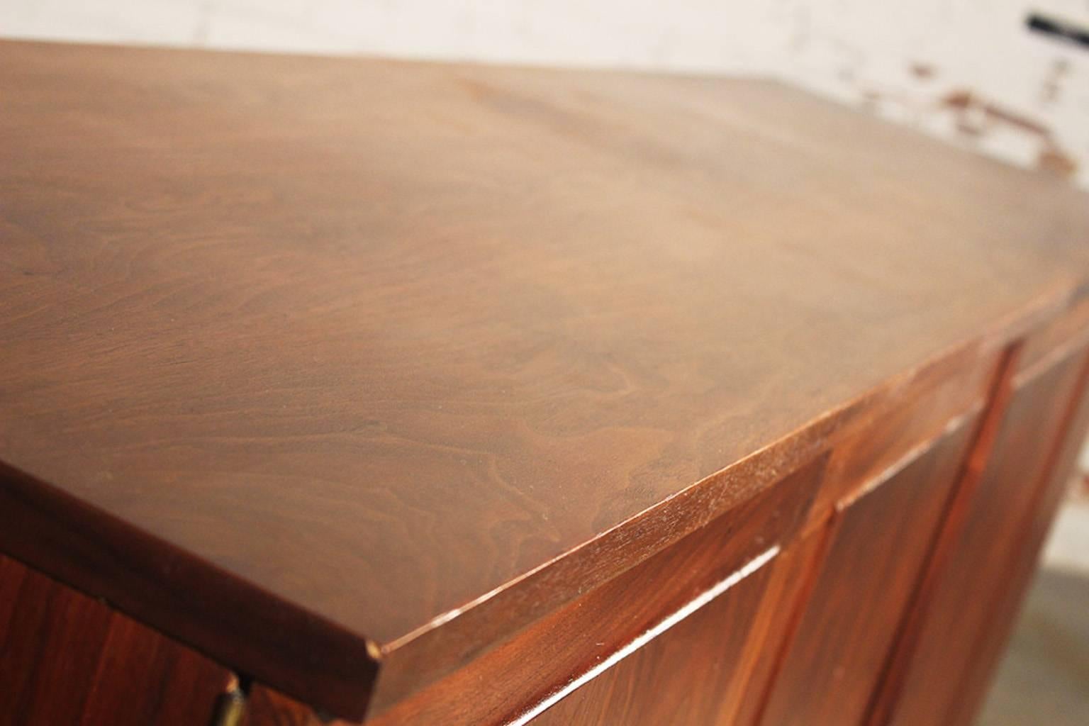 American Honduran Rosewood Bookmatched Cabinet by Jack Cartwright for Founders Furniture