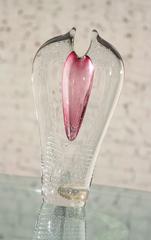 Czech Art Glass Vase by Pavel Juda for Beranek Skrdlovice Glass Works