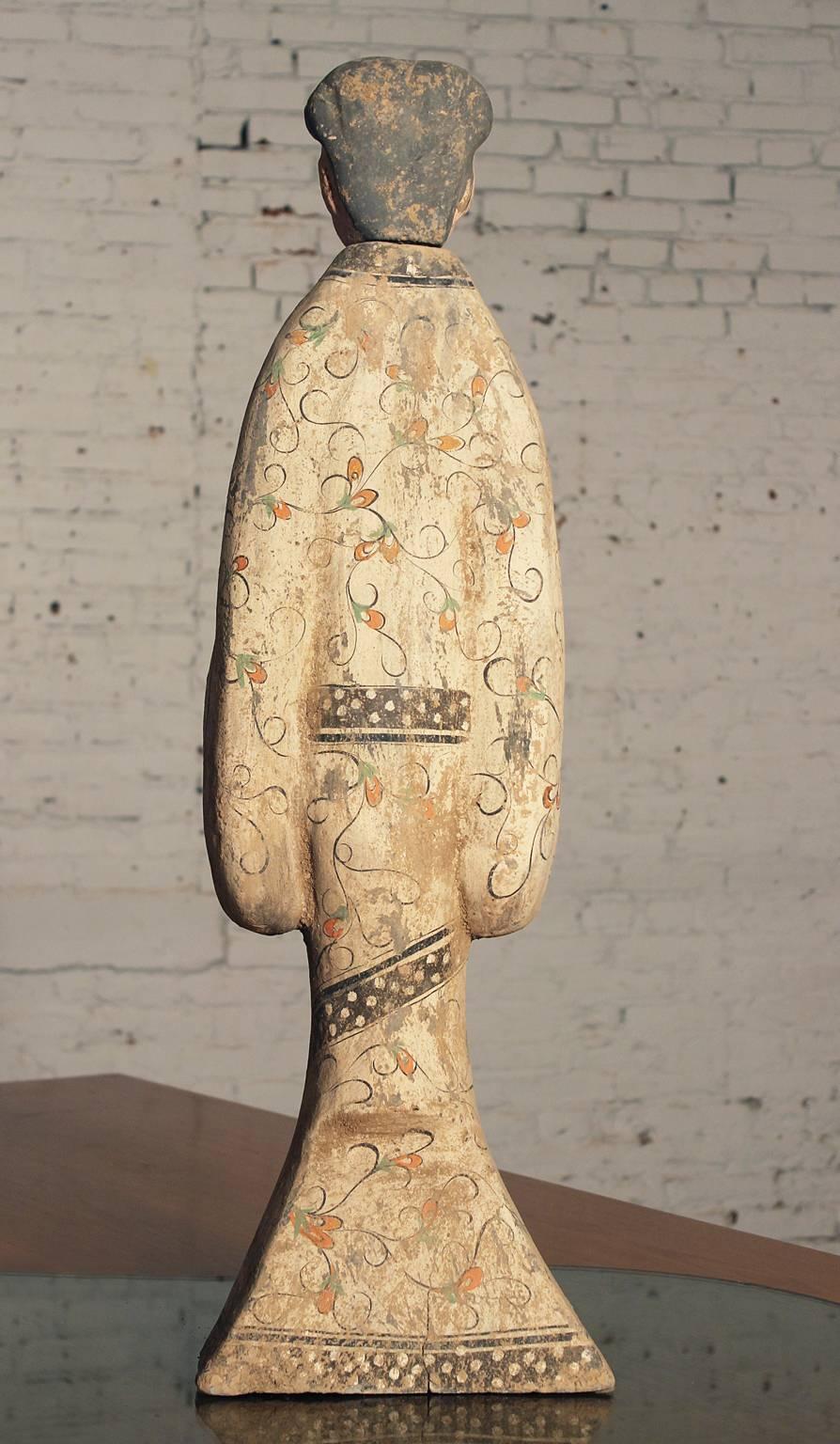 Wonderful 20th century example of Han Dynasty female funerary or tomb figure. In great vintage condition.

This very finely crafted Han-style tomb figure or funerary statue will make an awesome addition to your décor. Although details on this