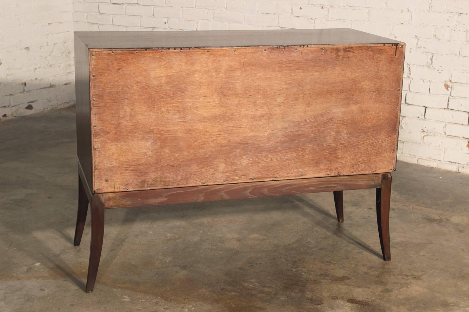 Vintage Mid-Century Modern Mahogany Cabinet by Tommi Parzinger for Charak Modern 2