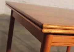 Danish Modern Teak Square Expanding Dining Table