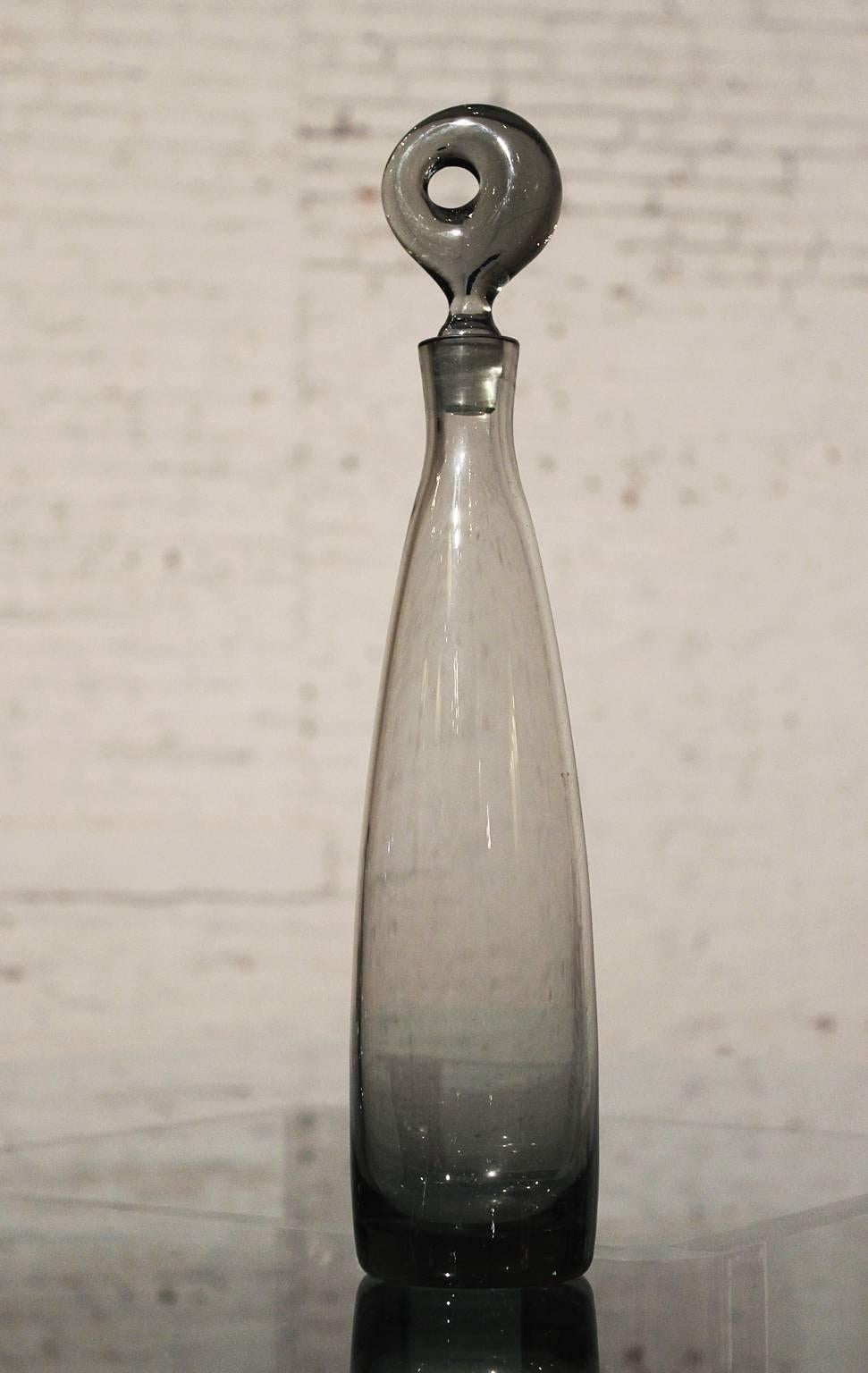 Mid-Century Modern Mid-Century Aristokrat Decanter by Per Lutken for Holmegaard & 8 Canada Glasses