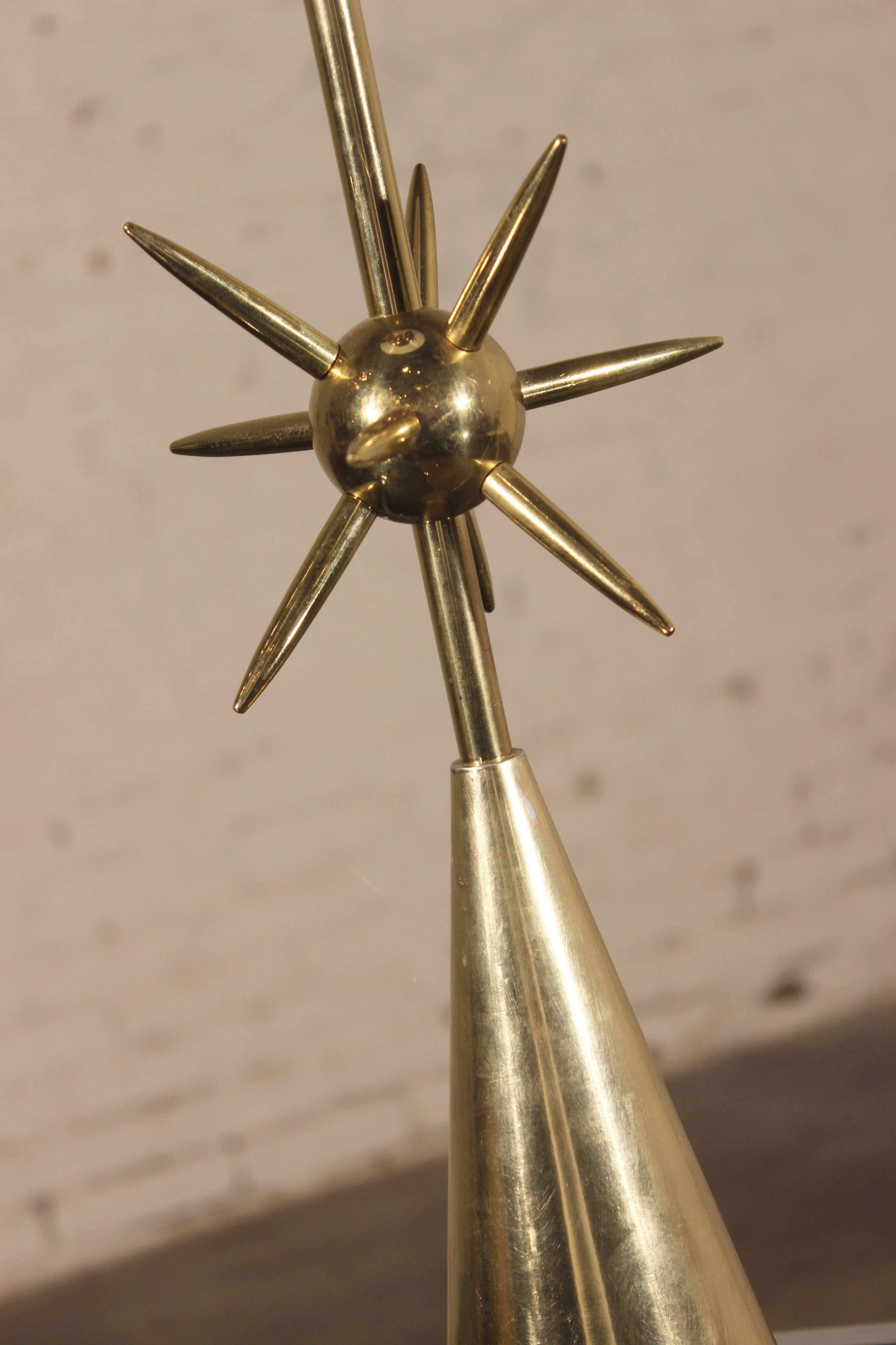 20th Century Mid-Century Sputnik Table Lamp by Laurel Lighting with Original Shade