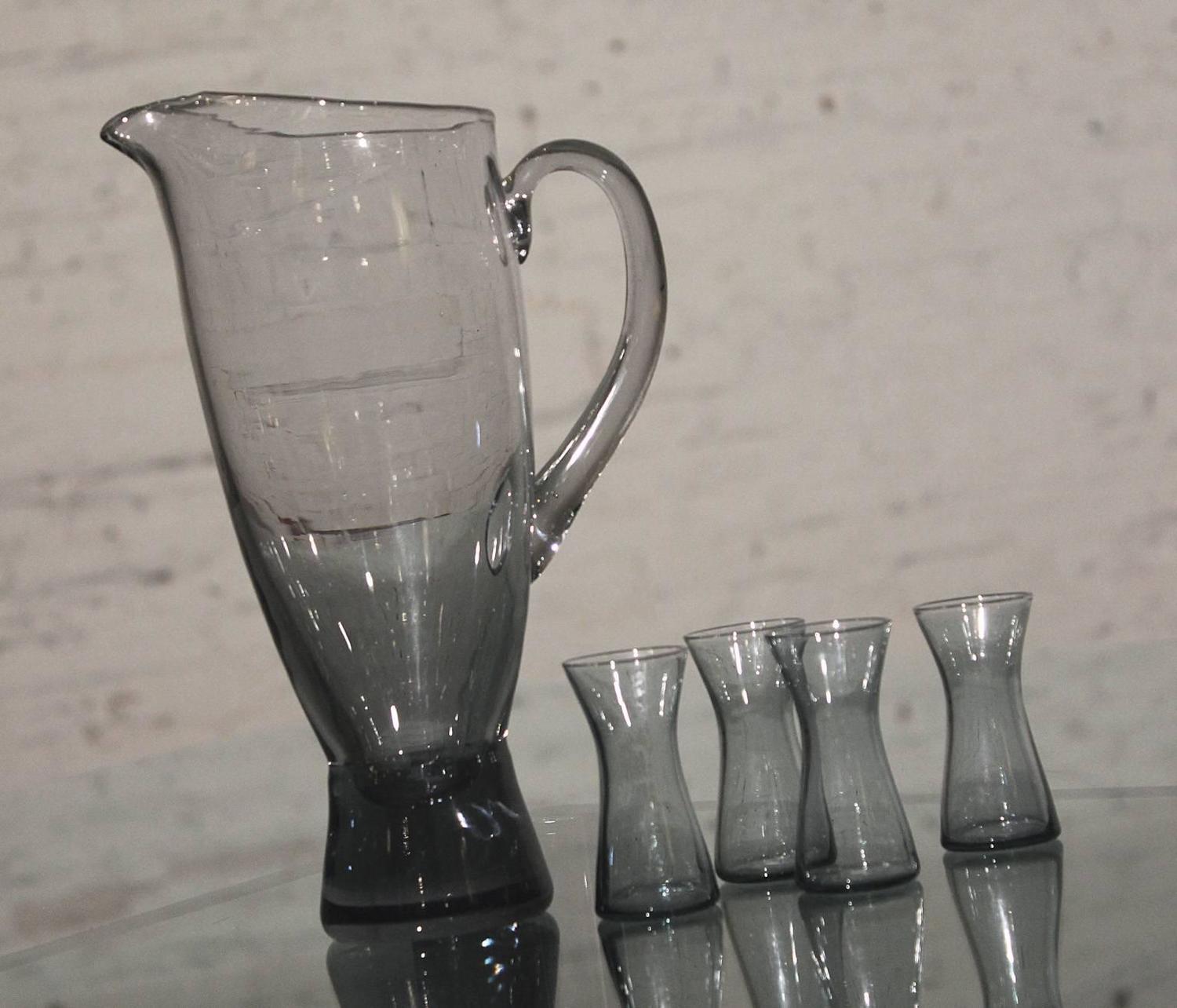 Mid-Century Modern Scandinavian Glass Smoke Grey Pitcher ... (1500 x 1284 Pixel)