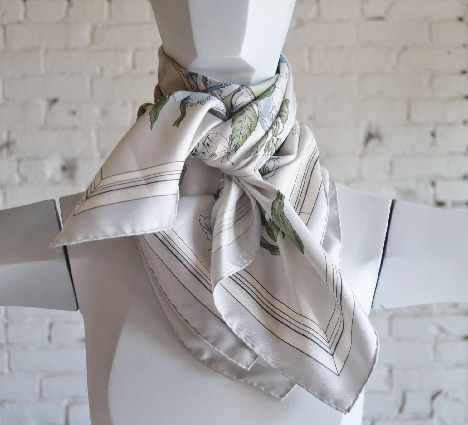 hermes quai aux fleurs scarf
