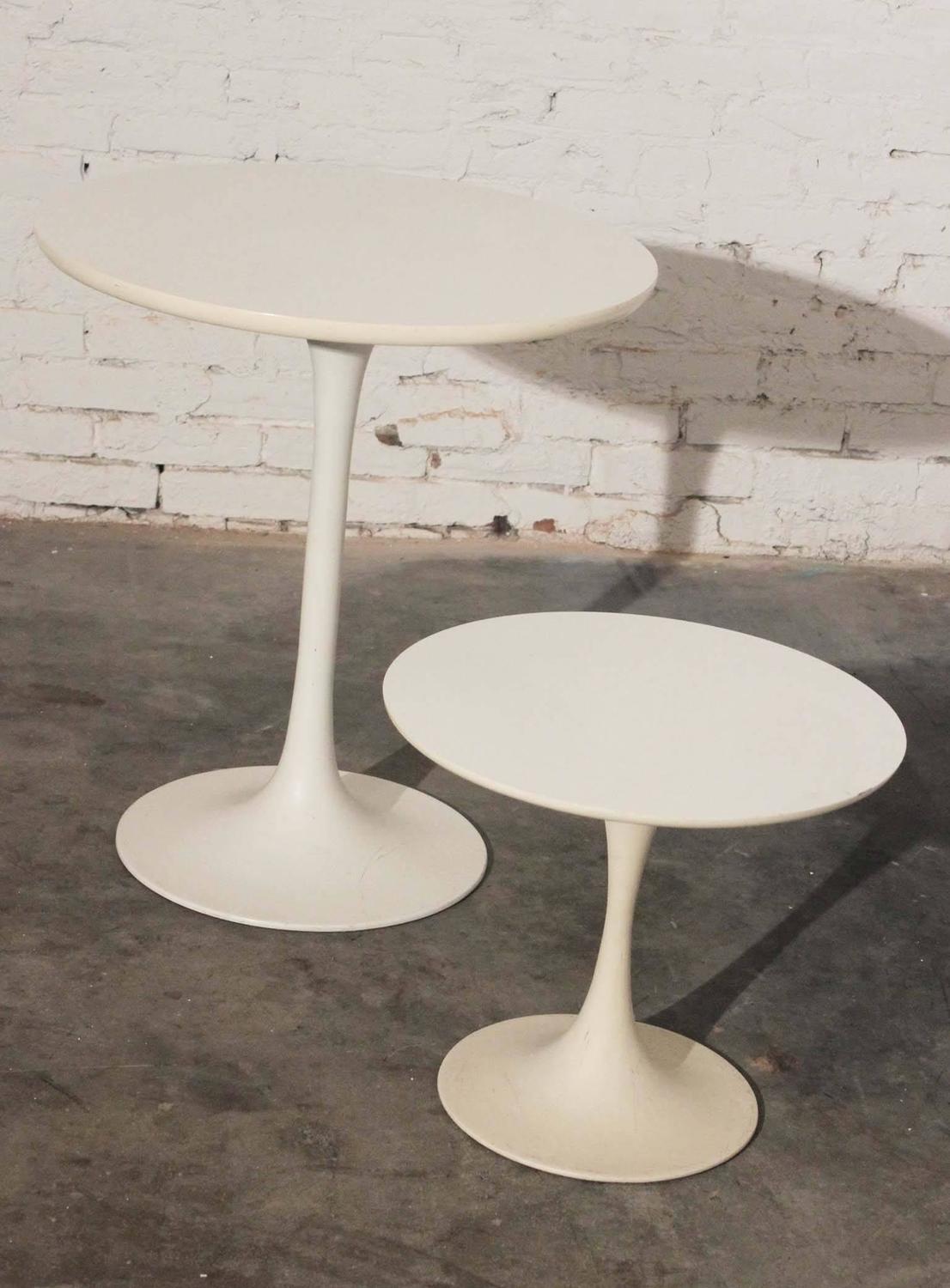 Mid Century Modern Saarinen Style Tall Tulip End Side or