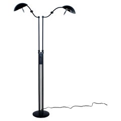 Lampadaire postmoderne de la fin du XXe siècle, Holtkotter Leuchten, modèle 2505 à deux bras
