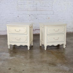 French Provincial Country Nightstands Henry Link Margaux Collection a Pair
