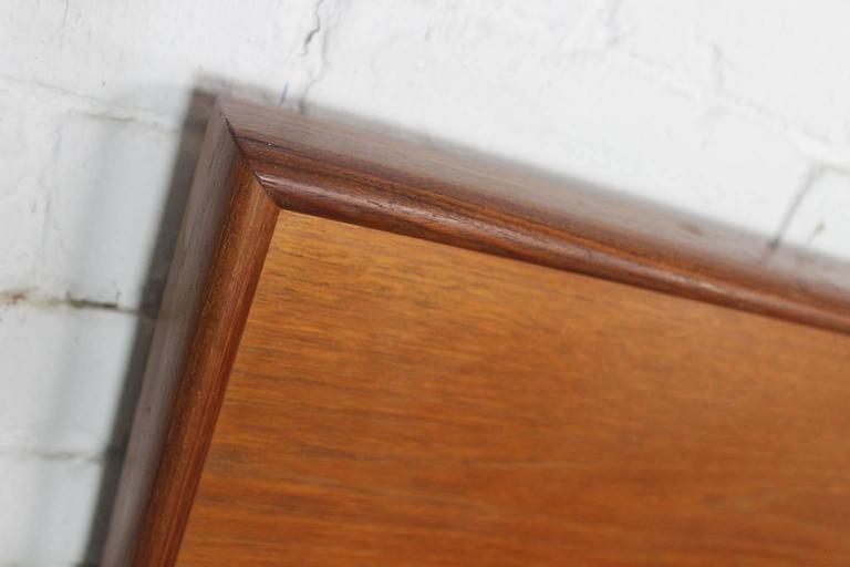 Vintage Scandinavian Modern Teak King Platform Bed with Attached Nightstands at 1stdibs