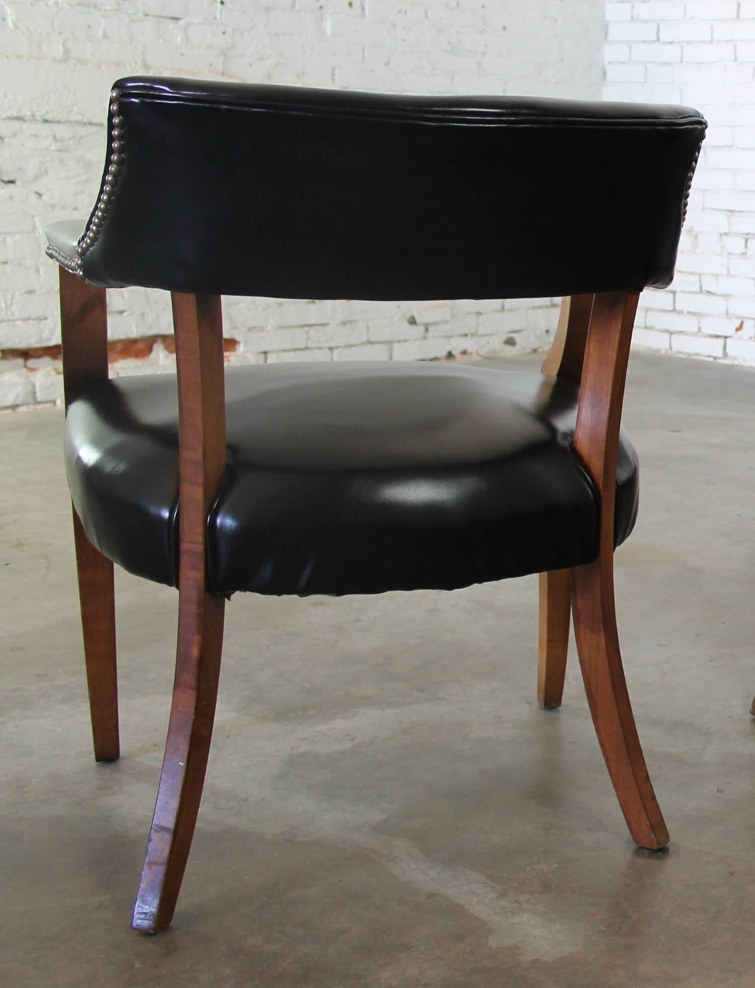 black captain dining chairs