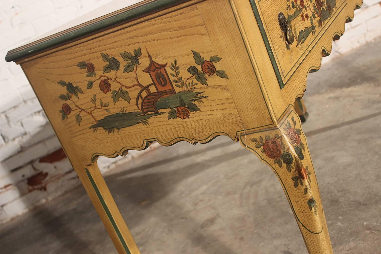 hand painted buffet